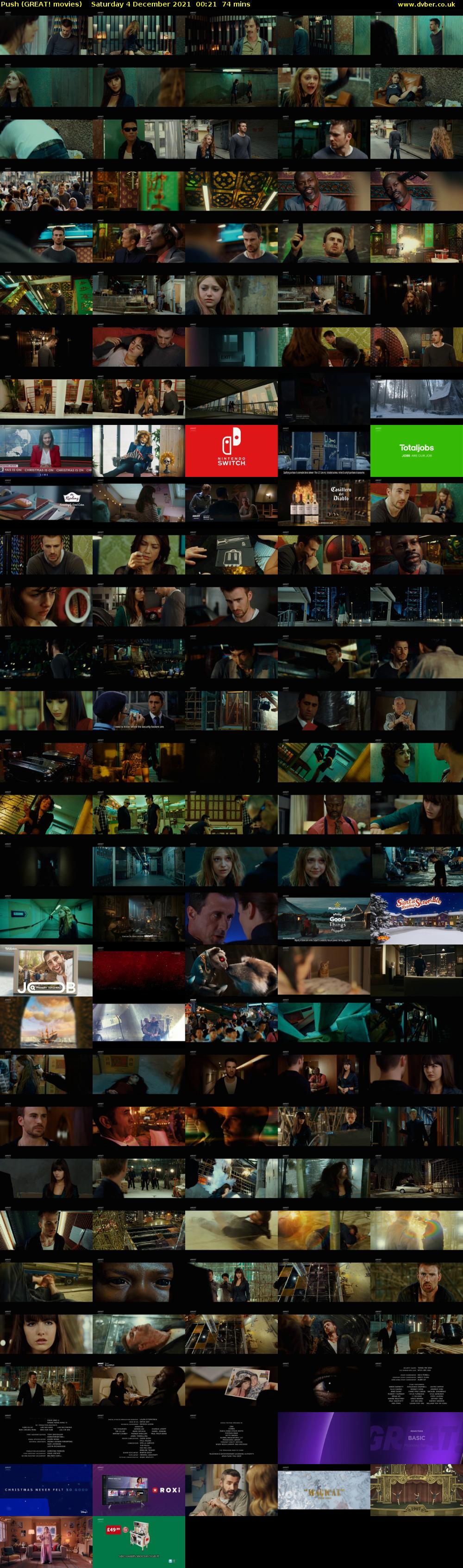 Push (GREAT! movies) Saturday 4 December 2021 00:21 - 01:35