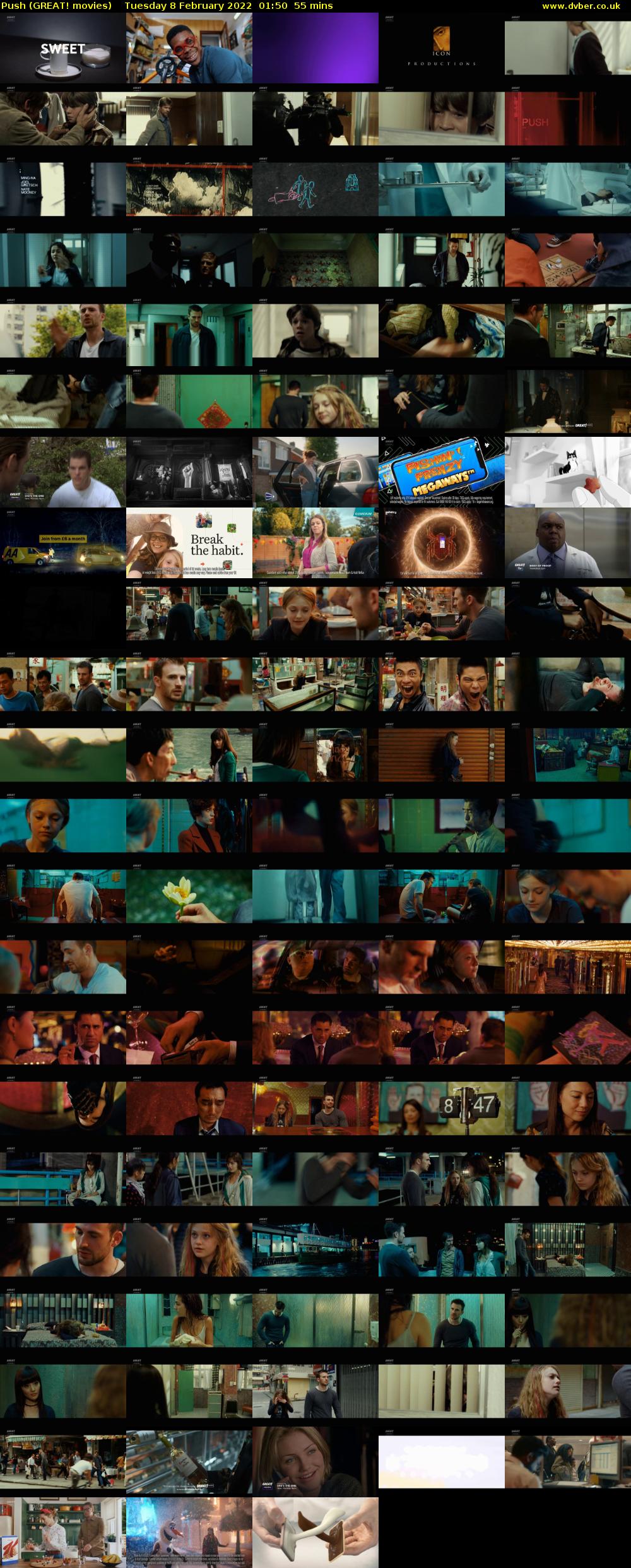 Push (GREAT! movies) Tuesday 8 February 2022 01:50 - 02:45