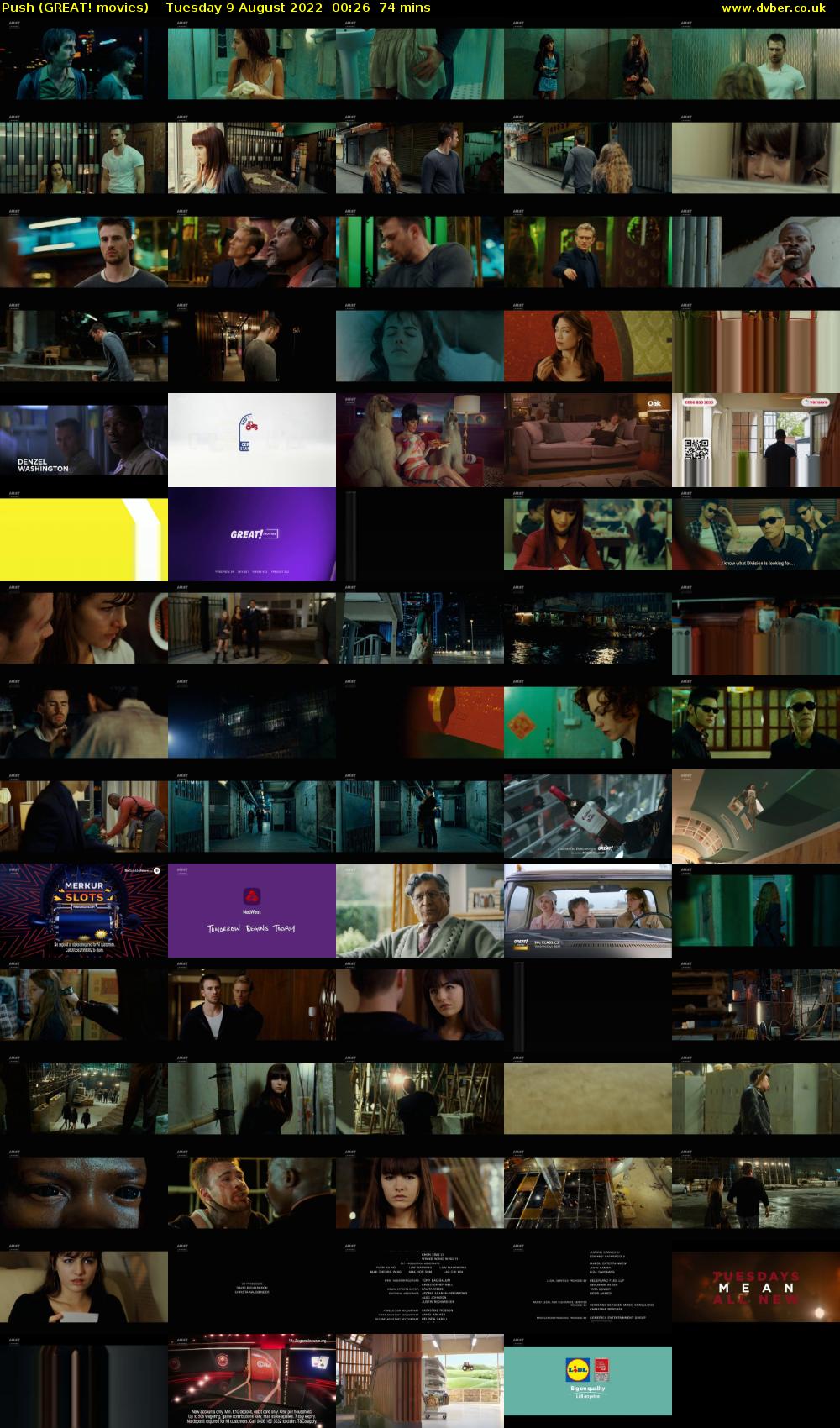 Push (GREAT! movies) Tuesday 9 August 2022 00:26 - 01:40