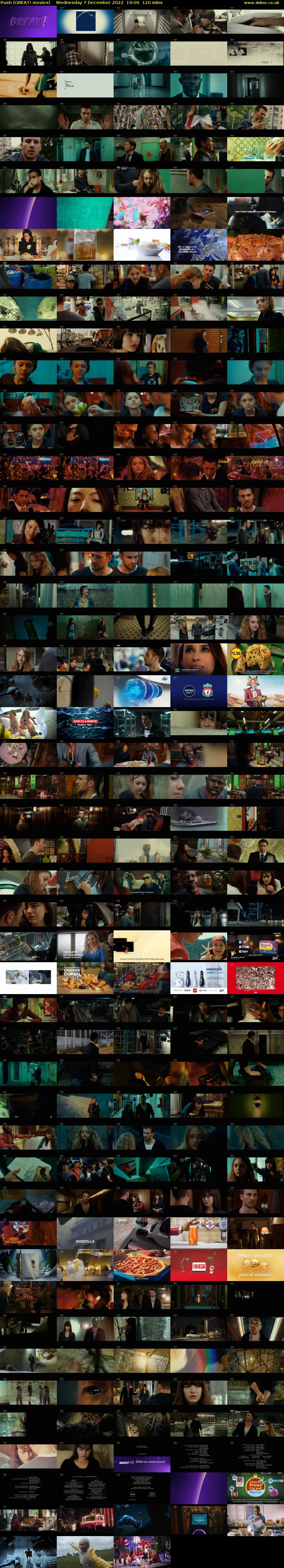 Push (GREAT! movies) Wednesday 7 December 2022 19:00 - 21:00