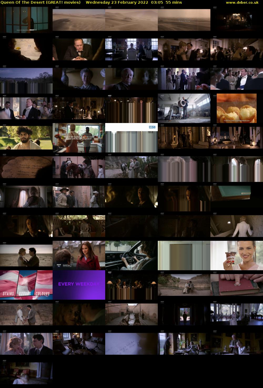 Queen Of The Desert (GREAT! movies) Wednesday 23 February 2022 03:05 - 04:00