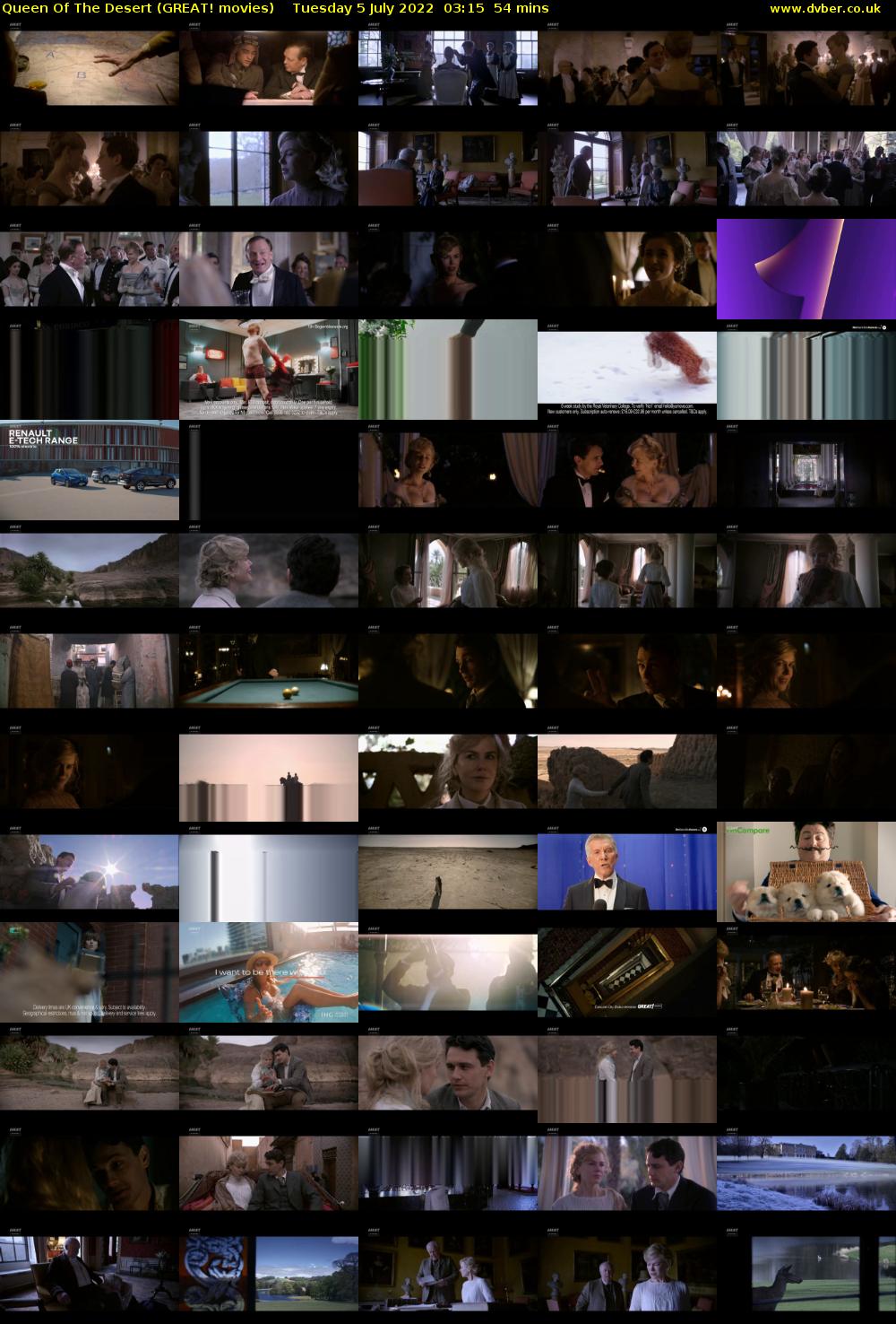 Queen Of The Desert (GREAT! movies) Tuesday 5 July 2022 03:15 - 04:09