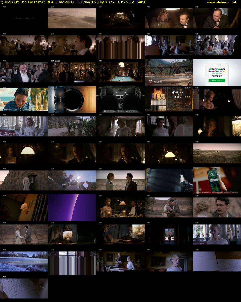 Queen Of The Desert (GREAT! movies) Friday 15 July 2022 18:25 - 19:20