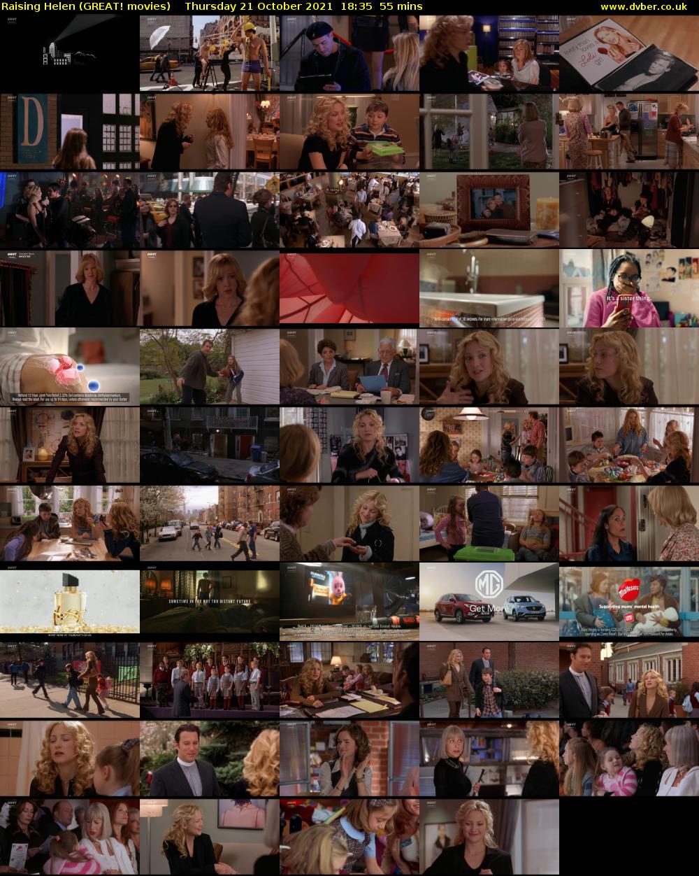 Raising Helen (GREAT! movies) Thursday 21 October 2021 18:35 - 19:30
