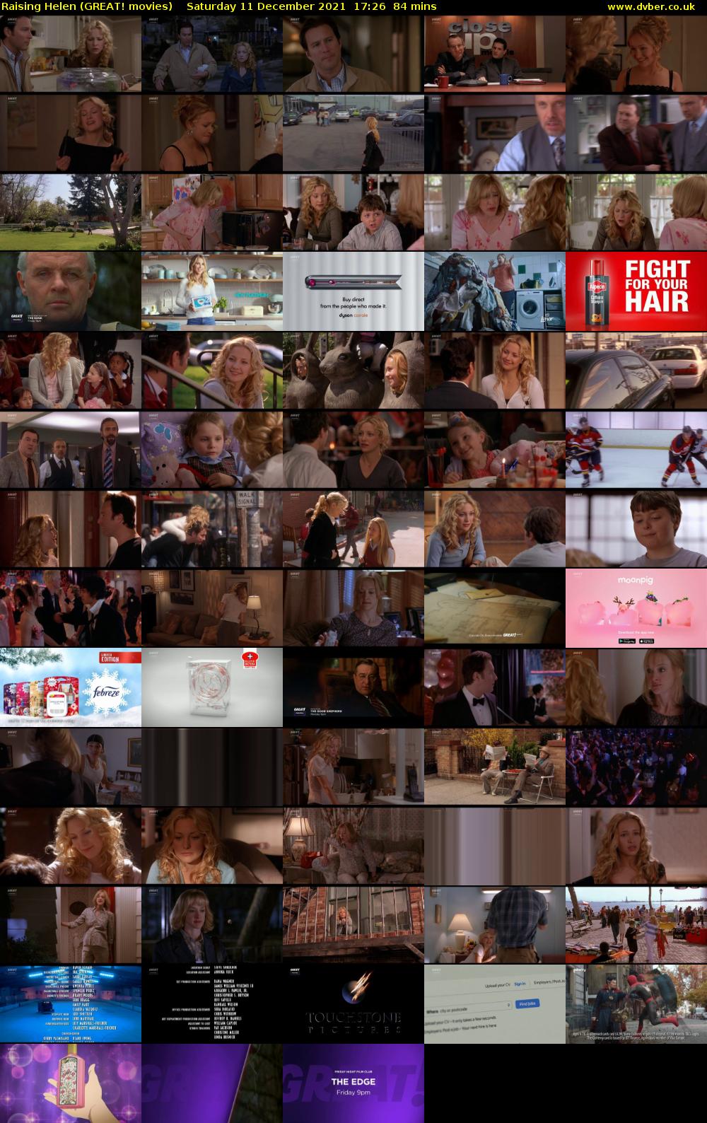 Raising Helen (GREAT! movies) Saturday 11 December 2021 17:26 - 18:50
