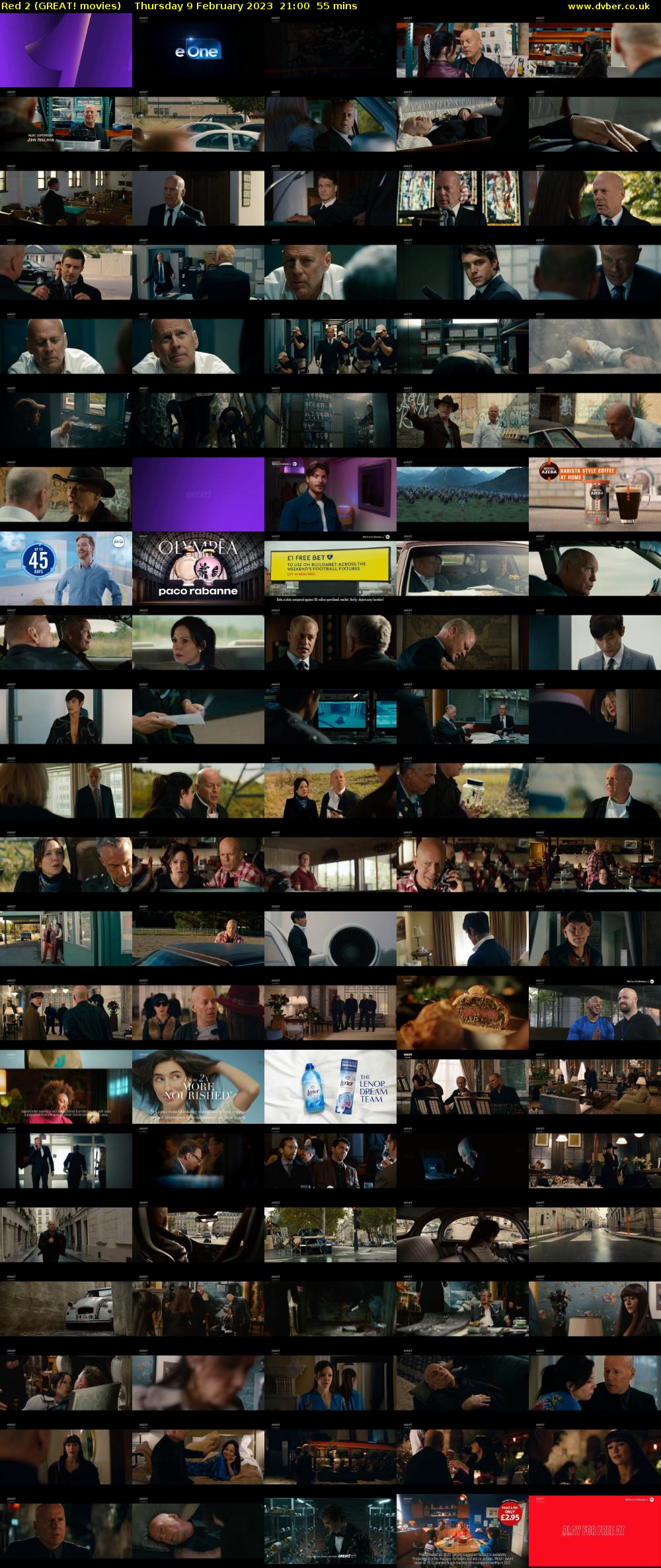 Red 2 (GREAT! movies) Thursday 9 February 2023 21:00 - 21:55