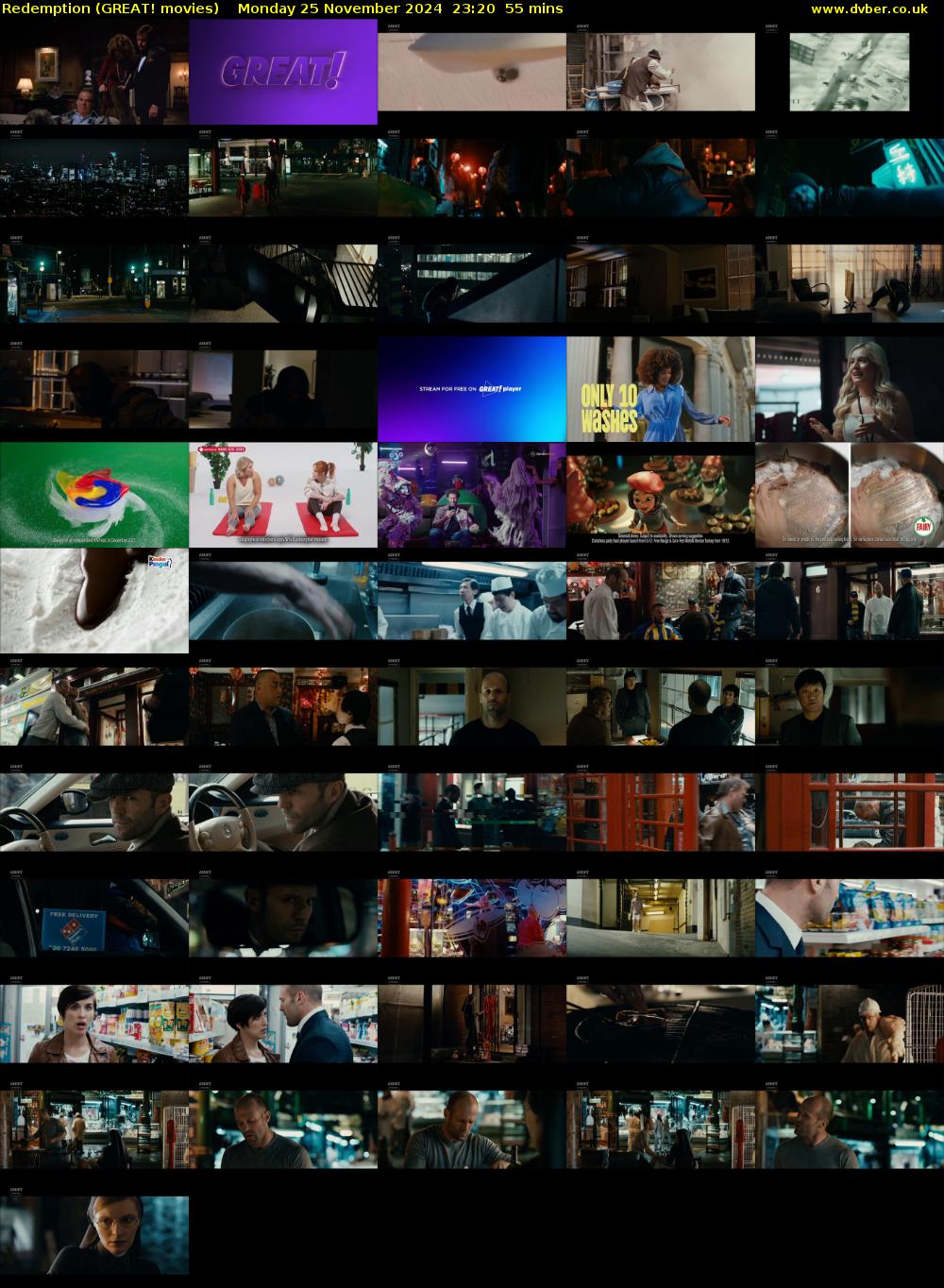 Redemption (GREAT! movies) Monday 25 November 2024 23:20 - 00:15