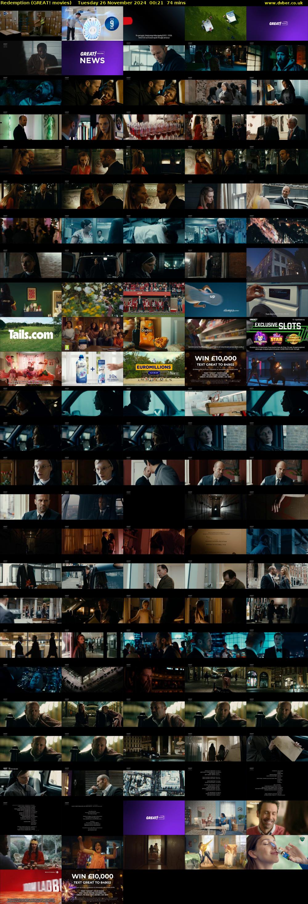 Redemption (GREAT! movies) Tuesday 26 November 2024 00:21 - 01:35