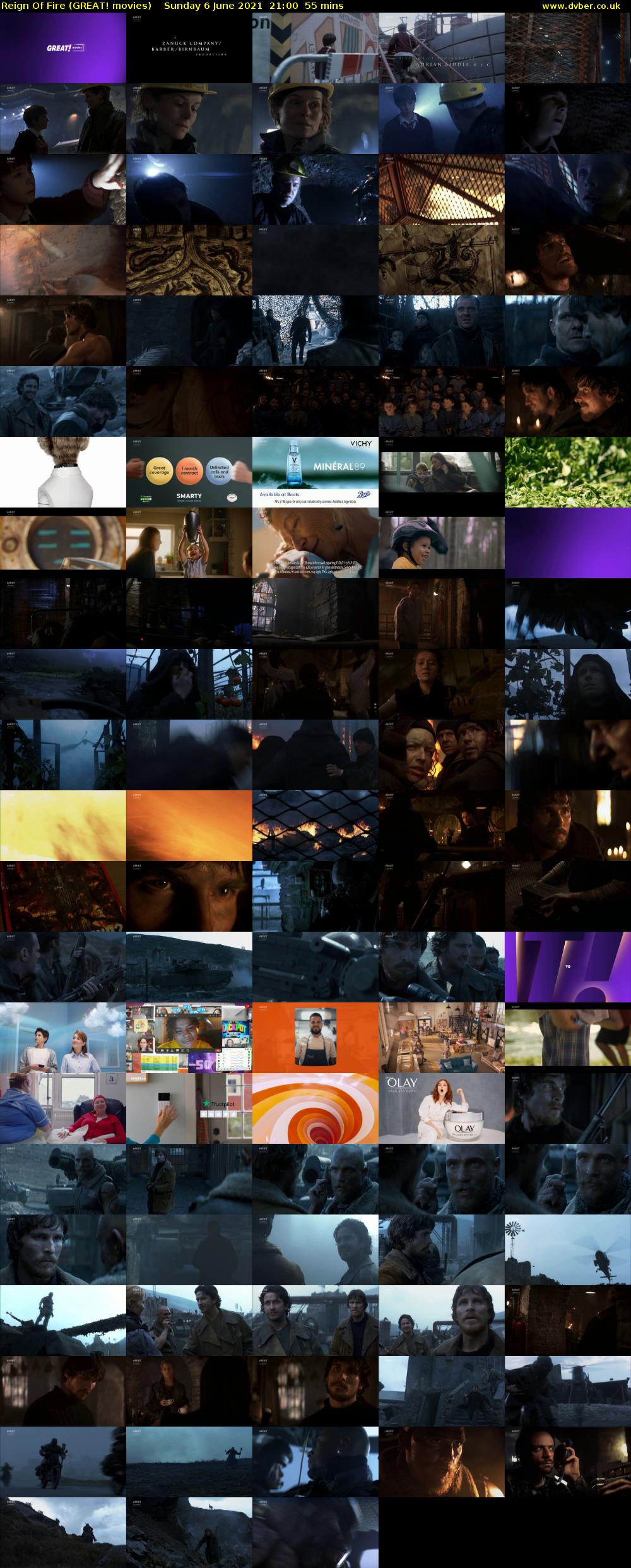 Reign Of Fire (GREAT! movies) Sunday 6 June 2021 21:00 - 21:55