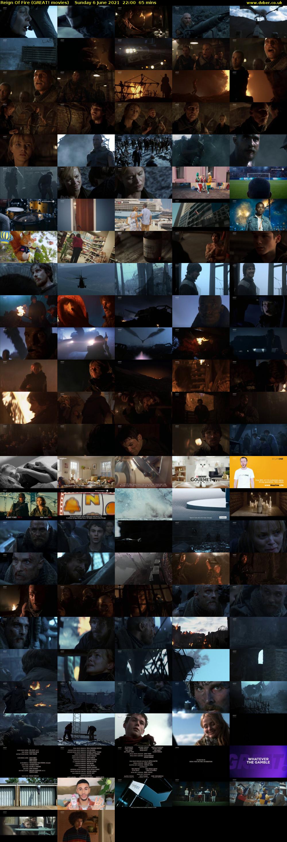 Reign Of Fire (GREAT! movies) Sunday 6 June 2021 22:00 - 23:05