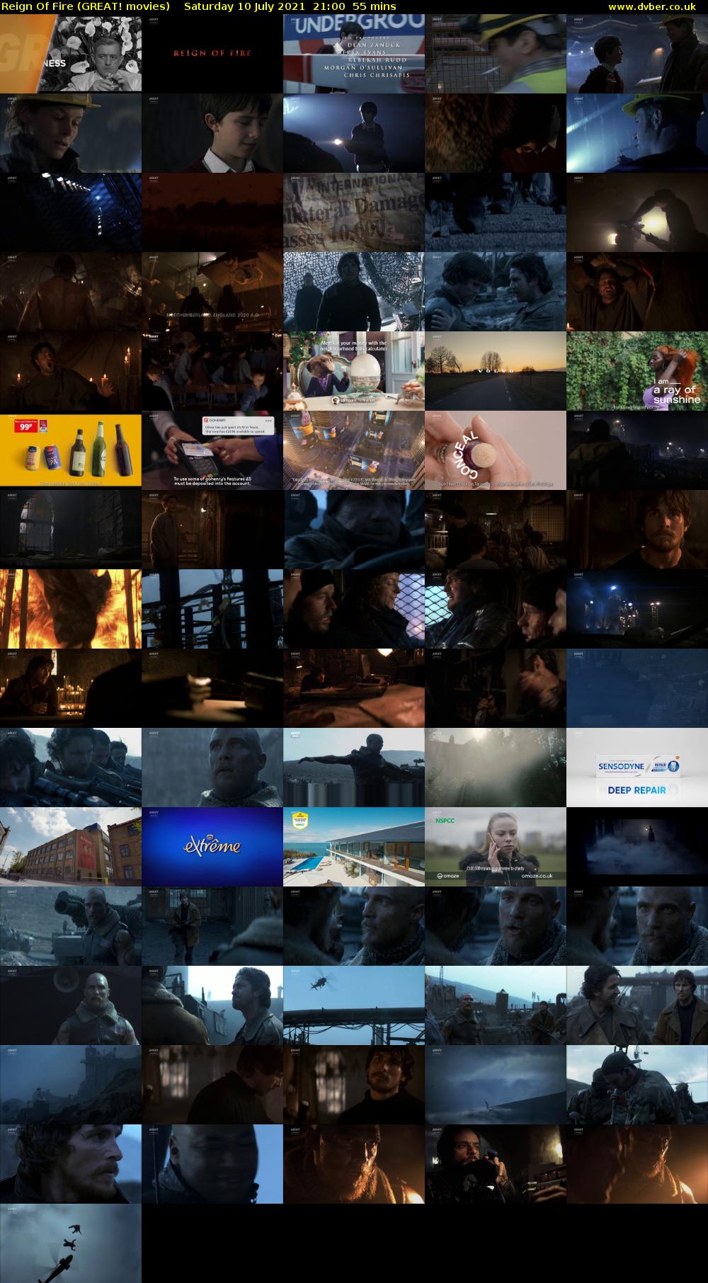 Reign Of Fire (GREAT! movies) Saturday 10 July 2021 21:00 - 21:55