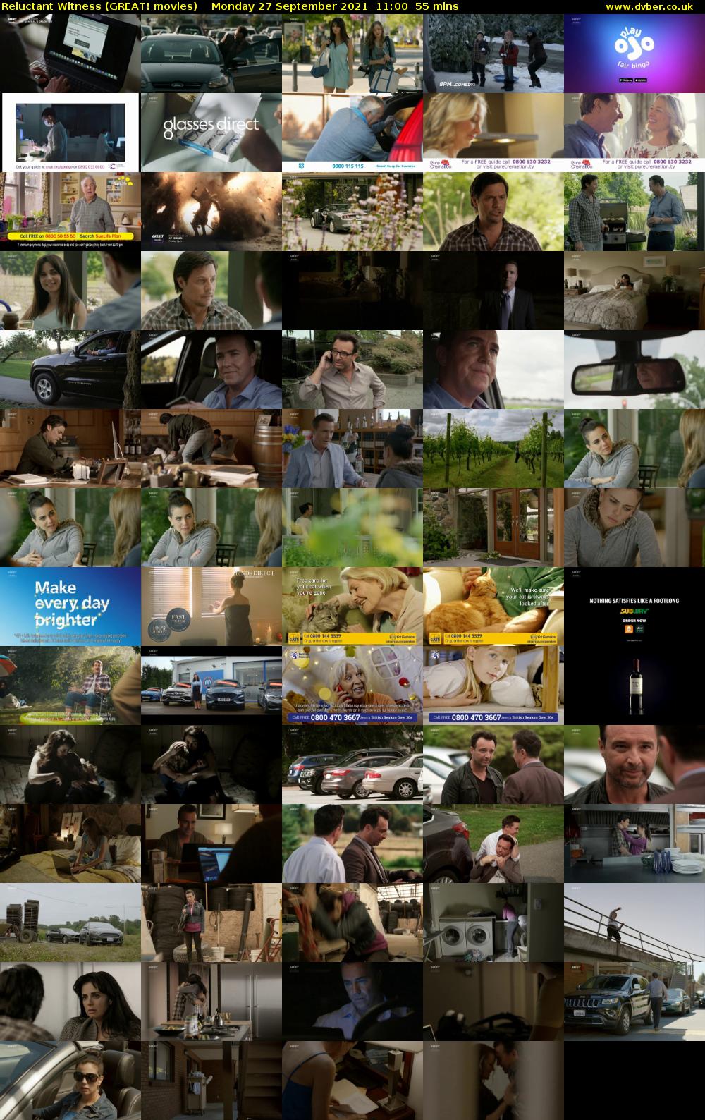 Reluctant Witness (GREAT! movies) Monday 27 September 2021 11:00 - 11:55