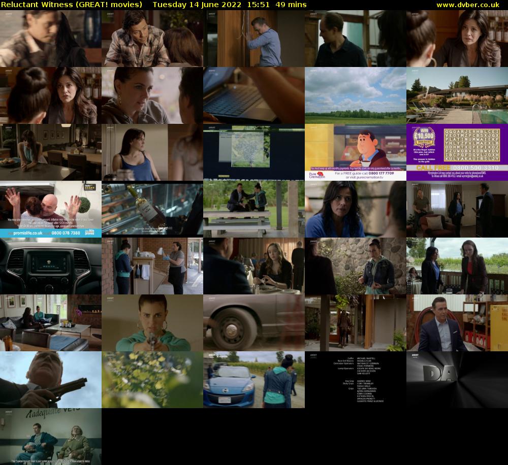 Reluctant Witness (GREAT! movies) Tuesday 14 June 2022 15:51 - 16:40