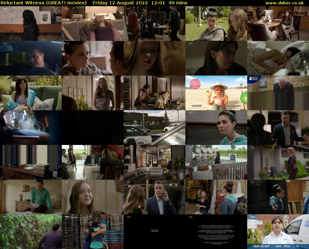Reluctant Witness (GREAT! movies) Friday 12 August 2022 12:01 - 12:50