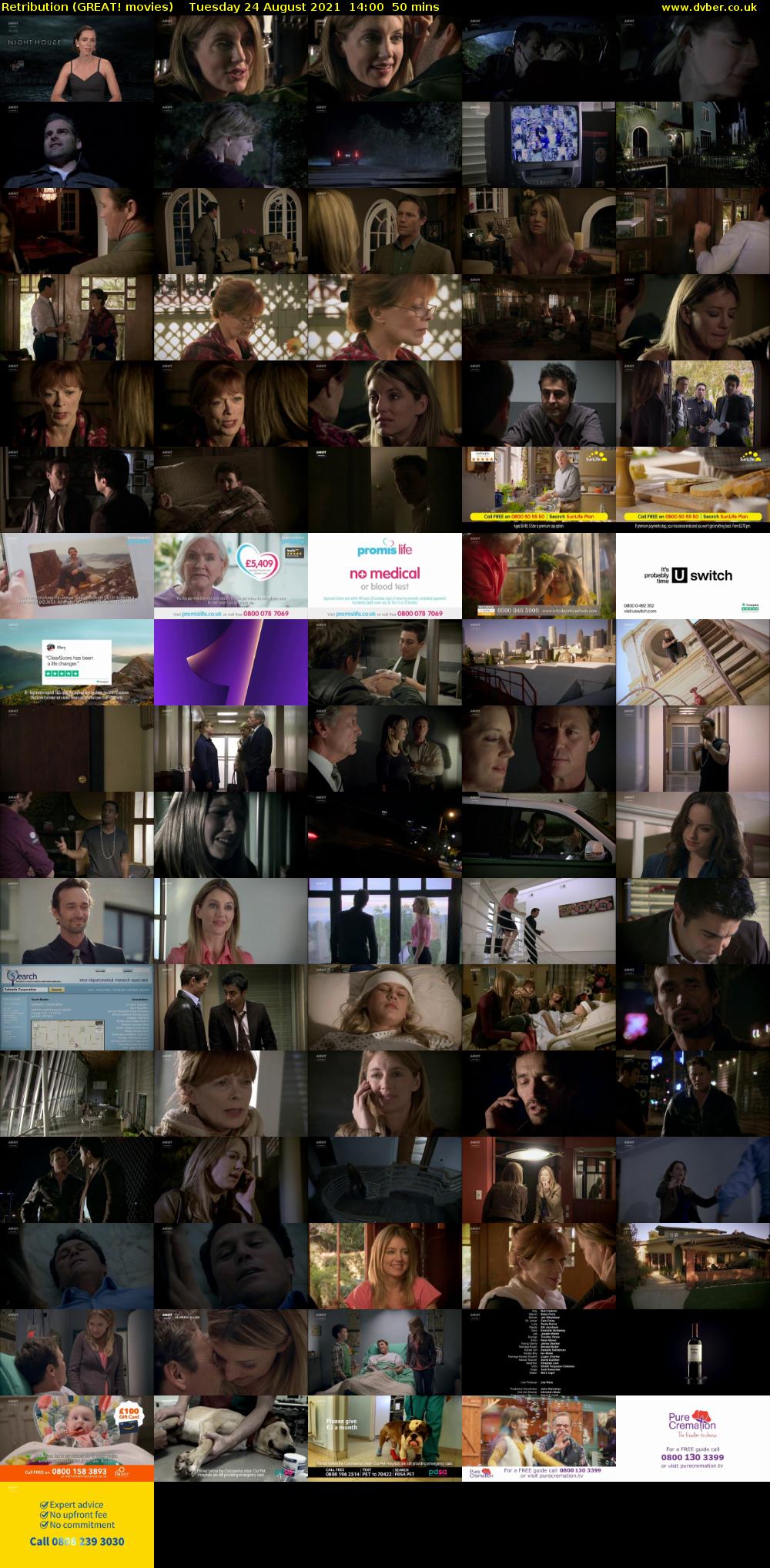 Retribution (GREAT! movies) Tuesday 24 August 2021 14:00 - 14:50