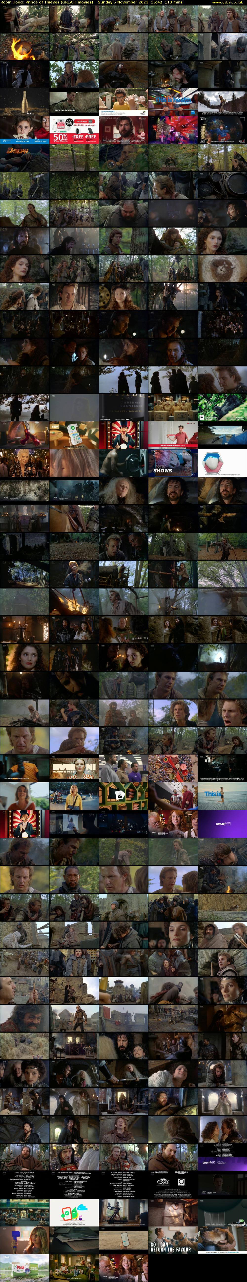 Robin Hood: Prince of Thieves (GREAT! movies) Sunday 5 November 2023 16:42 - 18:35