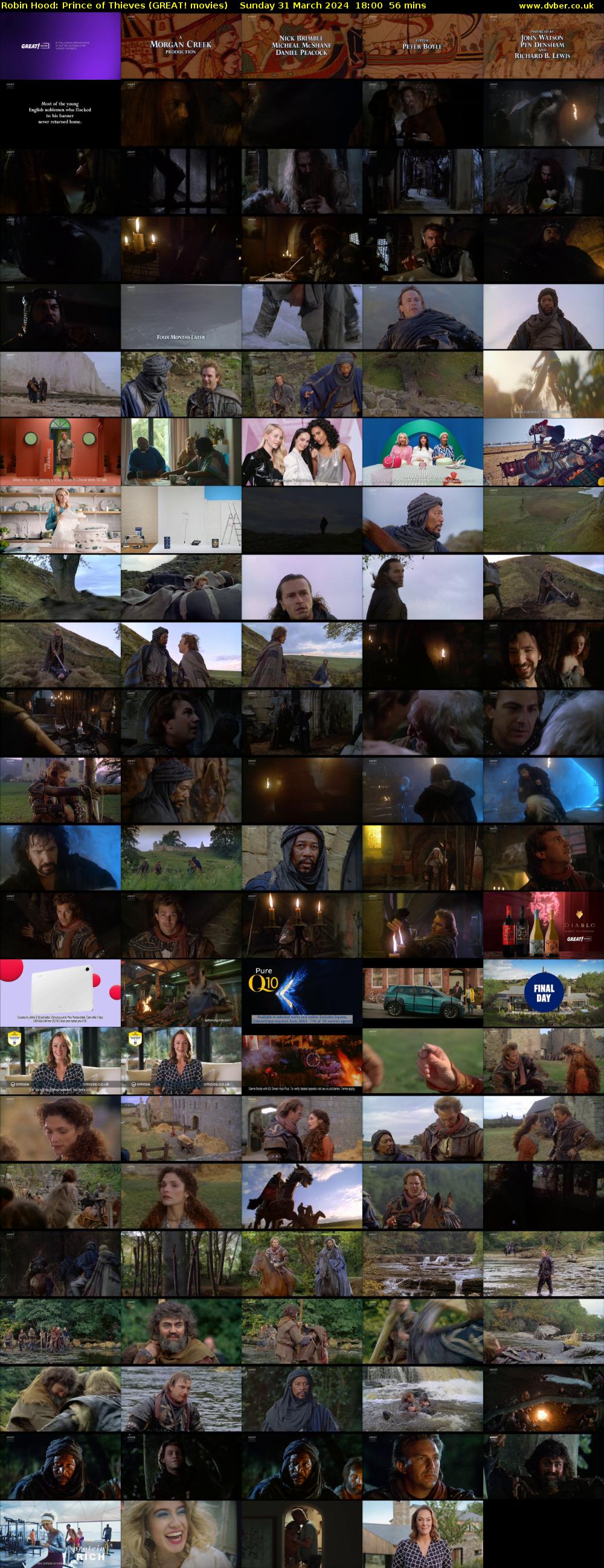 Robin Hood: Prince of Thieves (GREAT! movies) Sunday 31 March 2024 18:00 - 18:56