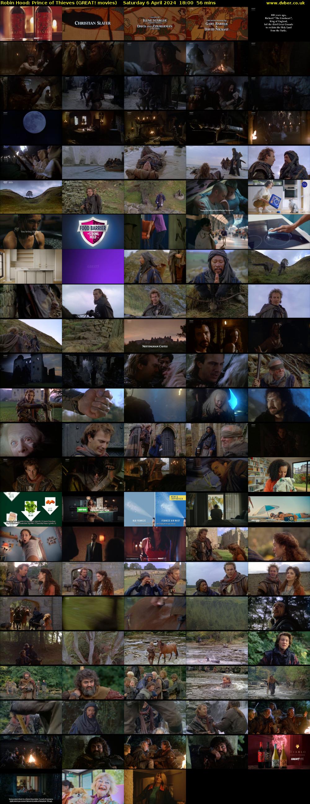 Robin Hood: Prince of Thieves (GREAT! movies) Saturday 6 April 2024 18:00 - 18:56