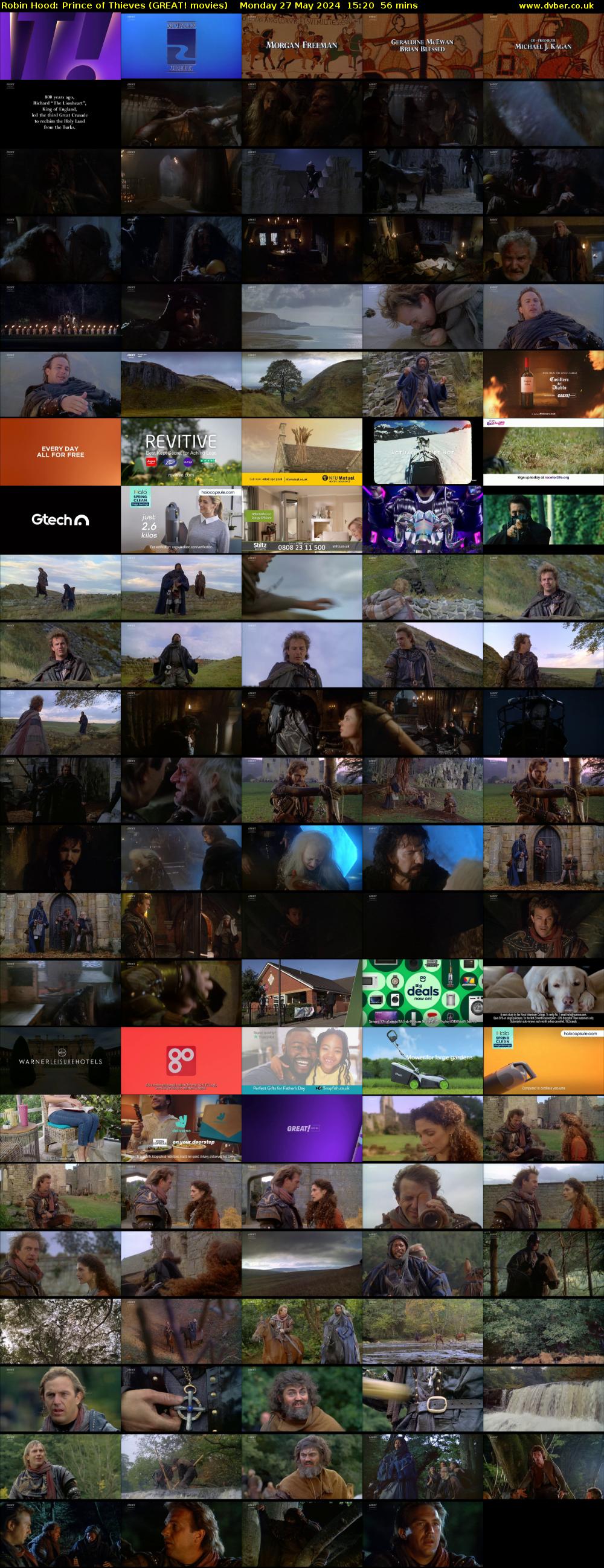 Robin Hood: Prince of Thieves (GREAT! movies) Monday 27 May 2024 15:20 - 16:16