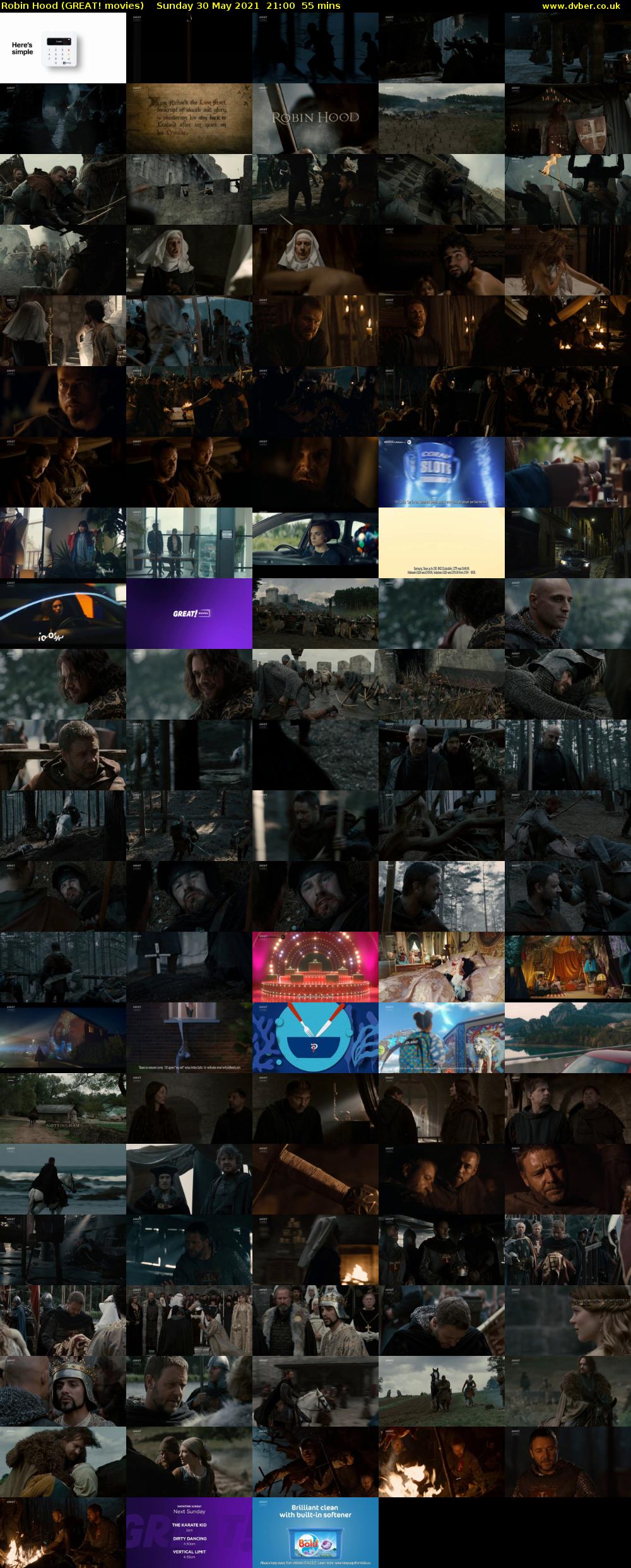 Robin Hood (GREAT! movies) Sunday 30 May 2021 21:00 - 21:55
