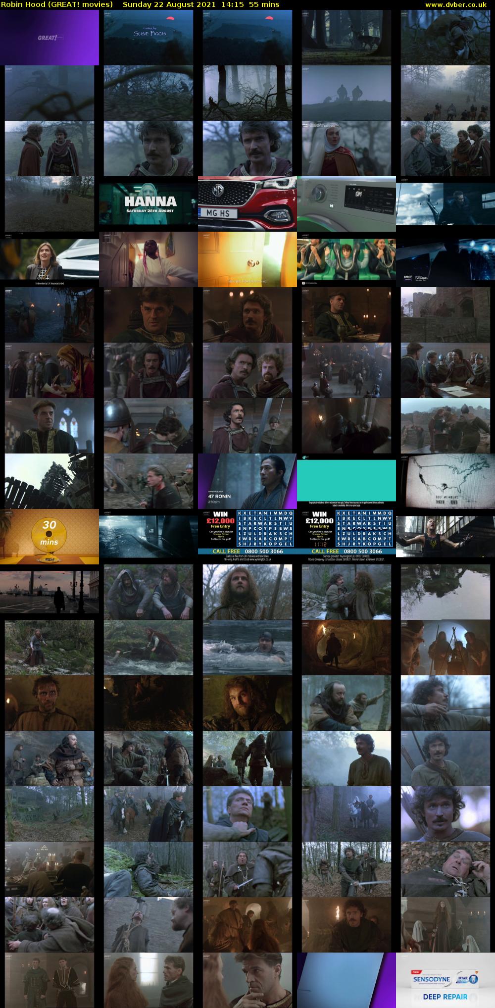 Robin Hood (GREAT! movies) Sunday 22 August 2021 14:15 - 15:10