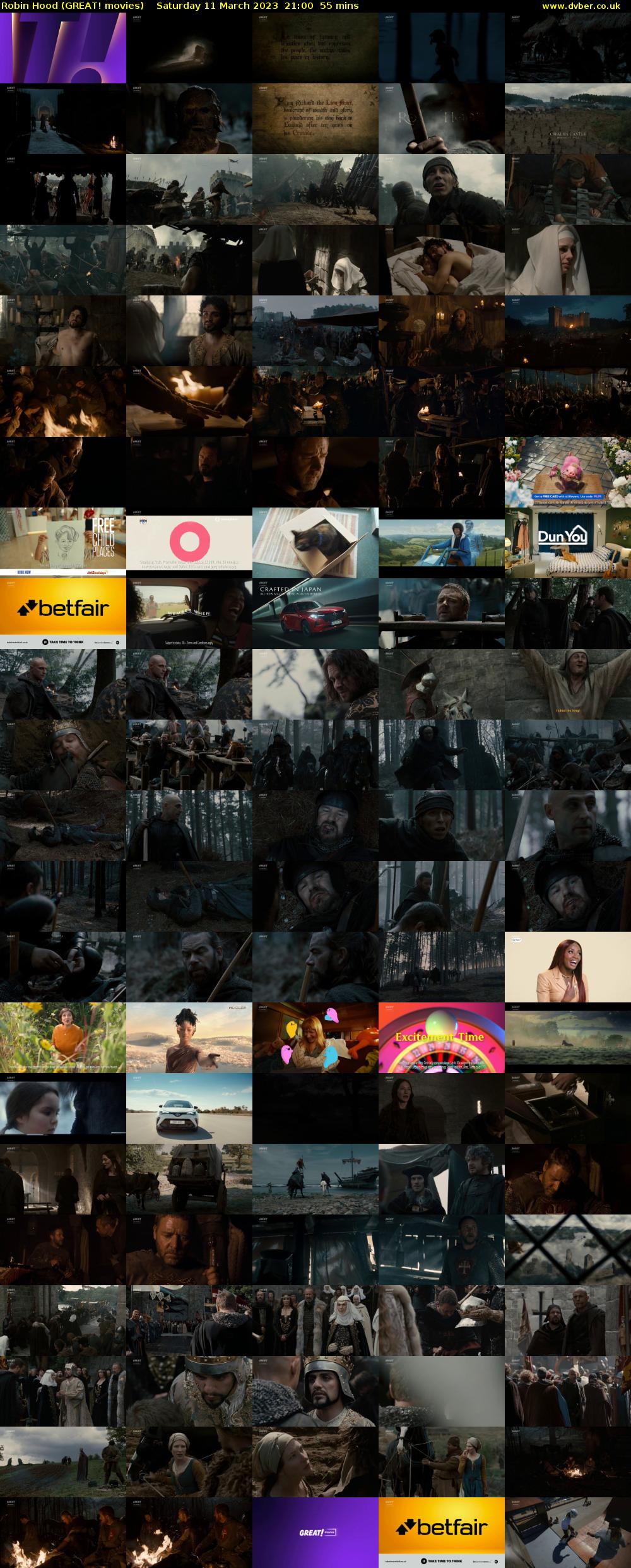 Robin Hood (GREAT! movies) Saturday 11 March 2023 21:00 - 21:55