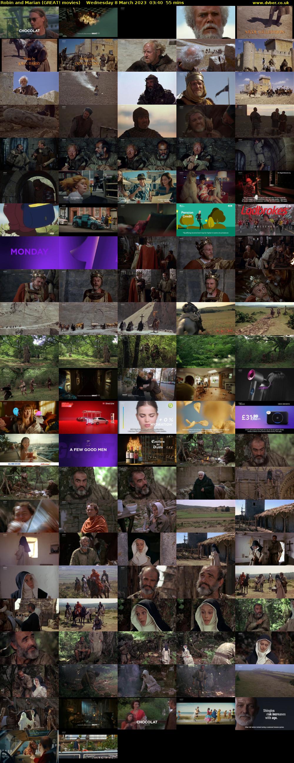 Robin and Marian (GREAT! movies) Wednesday 8 March 2023 03:40 - 04:35
