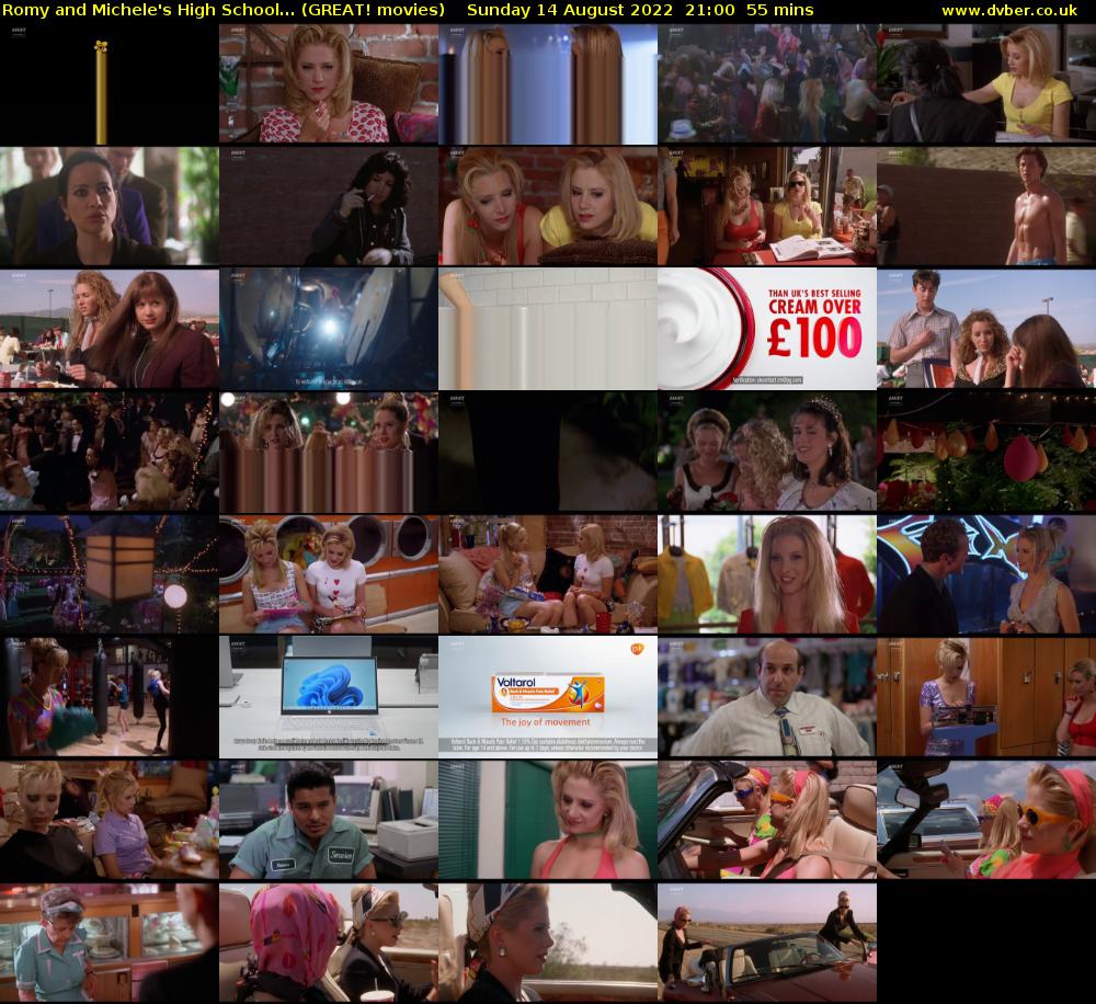 Romy and Michele's High School... (GREAT! movies) Sunday 14 August 2022 21:00 - 21:55
