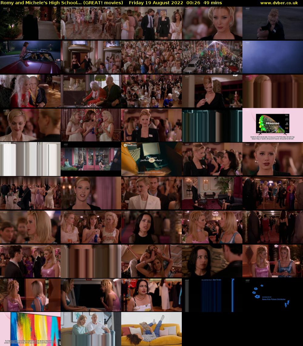 Romy and Michele's High School... (GREAT! movies) Friday 19 August 2022 00:26 - 01:15
