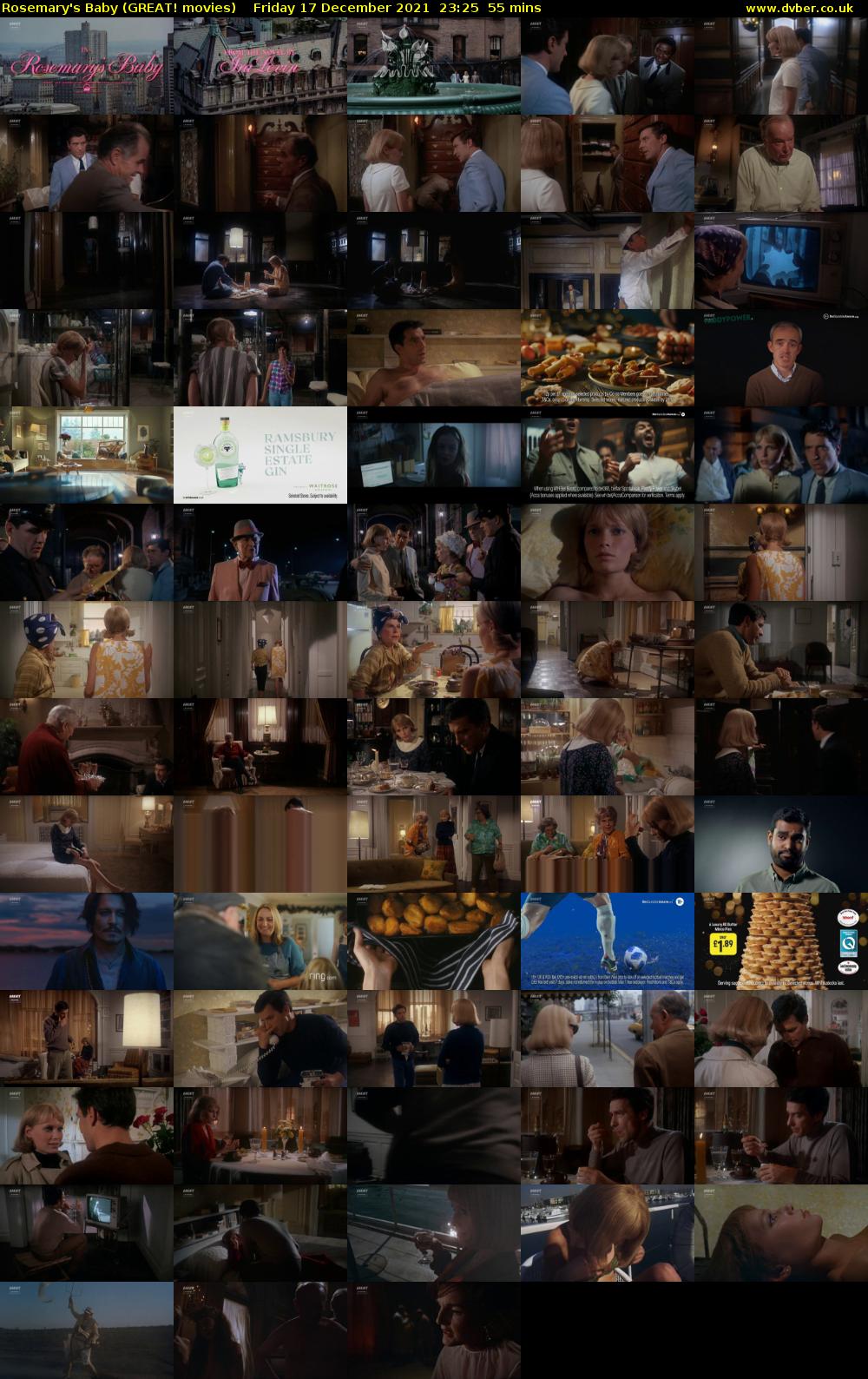 Rosemary's Baby (GREAT! movies) Friday 17 December 2021 23:25 - 00:20