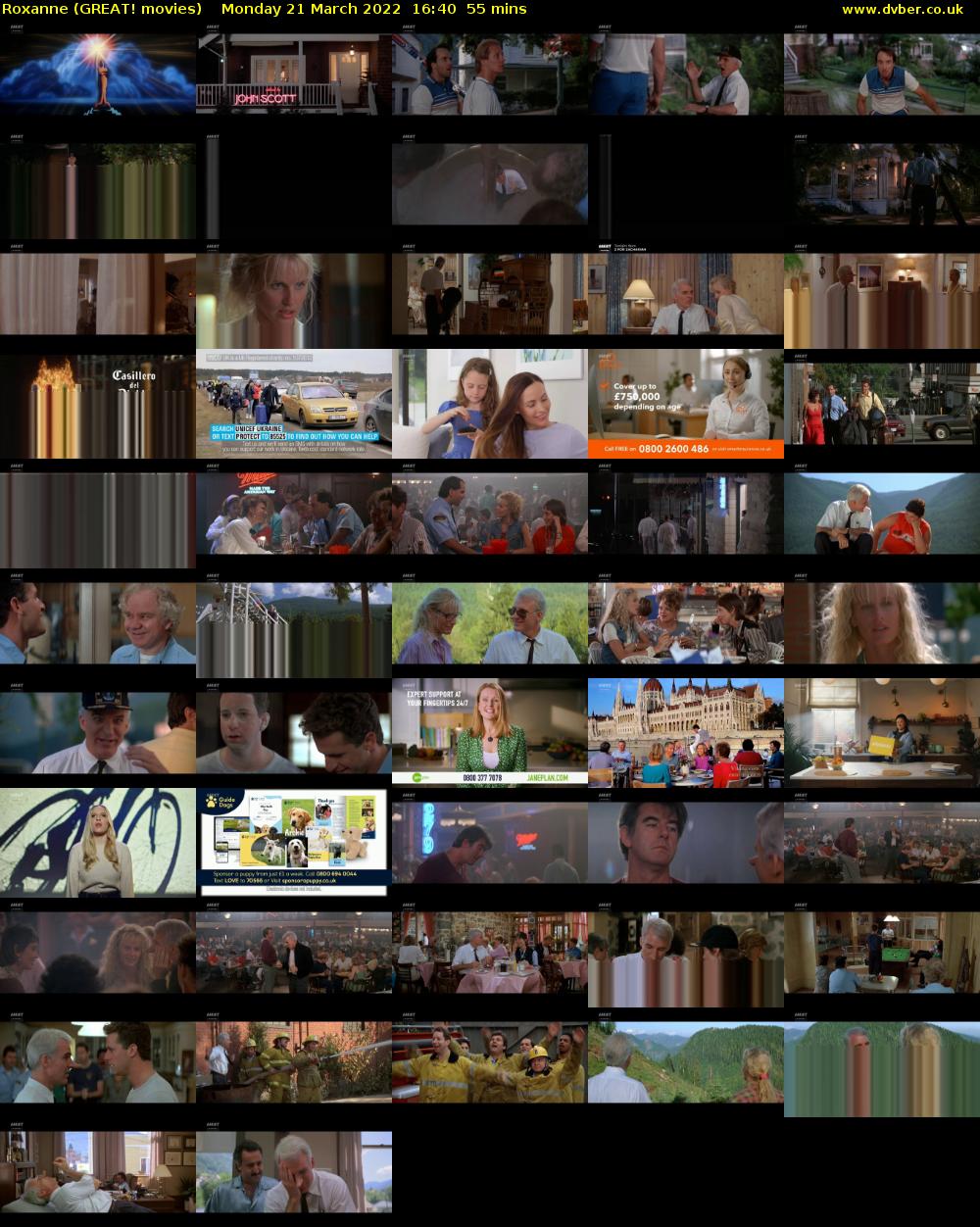 Roxanne (GREAT! movies) Monday 21 March 2022 16:40 - 17:35