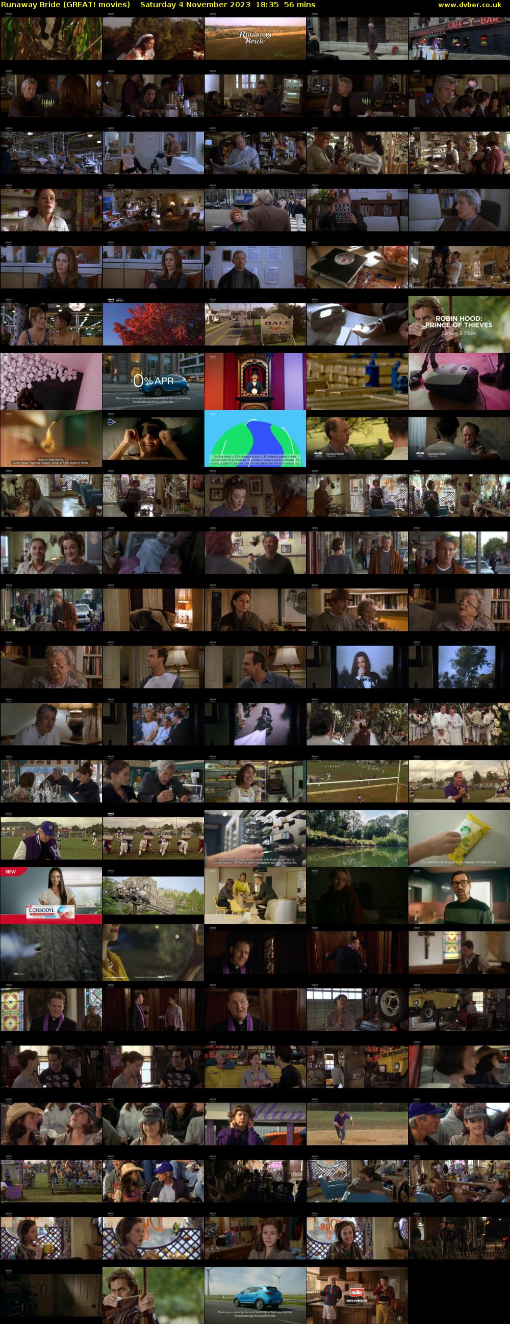 Runaway Bride (GREAT! movies) Saturday 4 November 2023 18:35 - 19:31