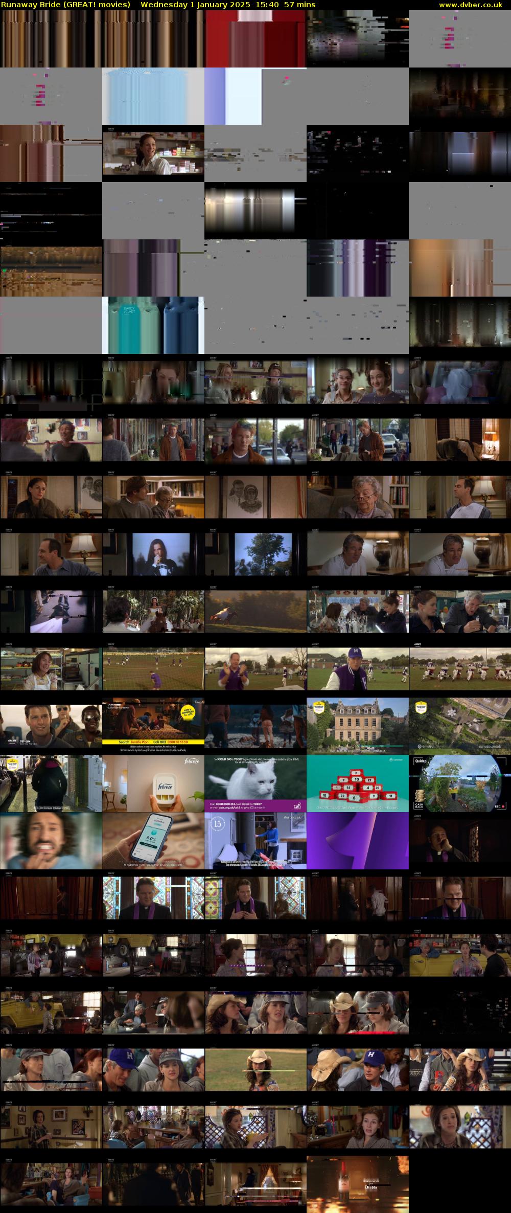 Runaway Bride (GREAT! movies) Wednesday 1 January 2025 15:40 - 16:37