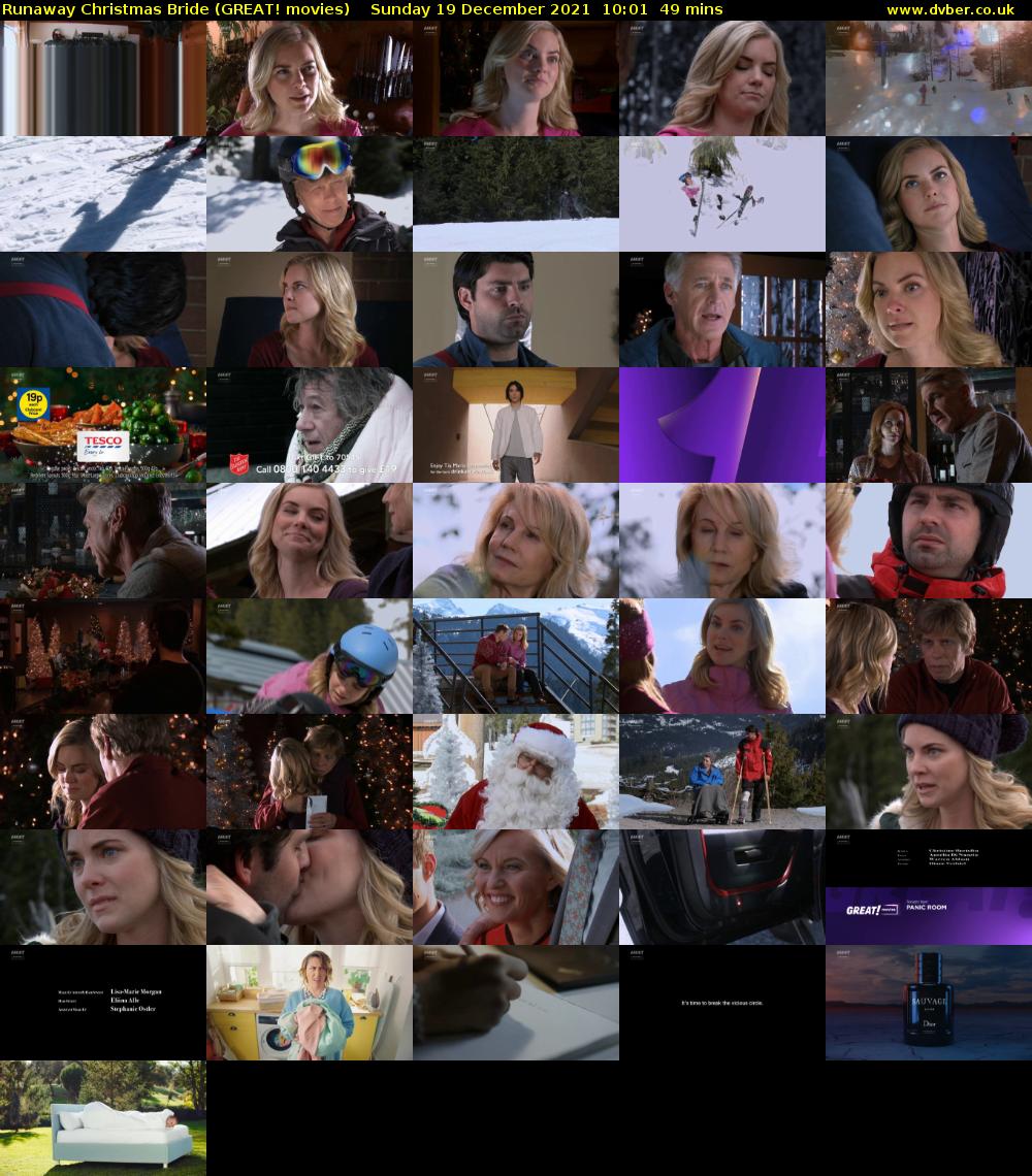 Runaway Christmas Bride (GREAT! movies) Sunday 19 December 2021 10:01 - 10:50
