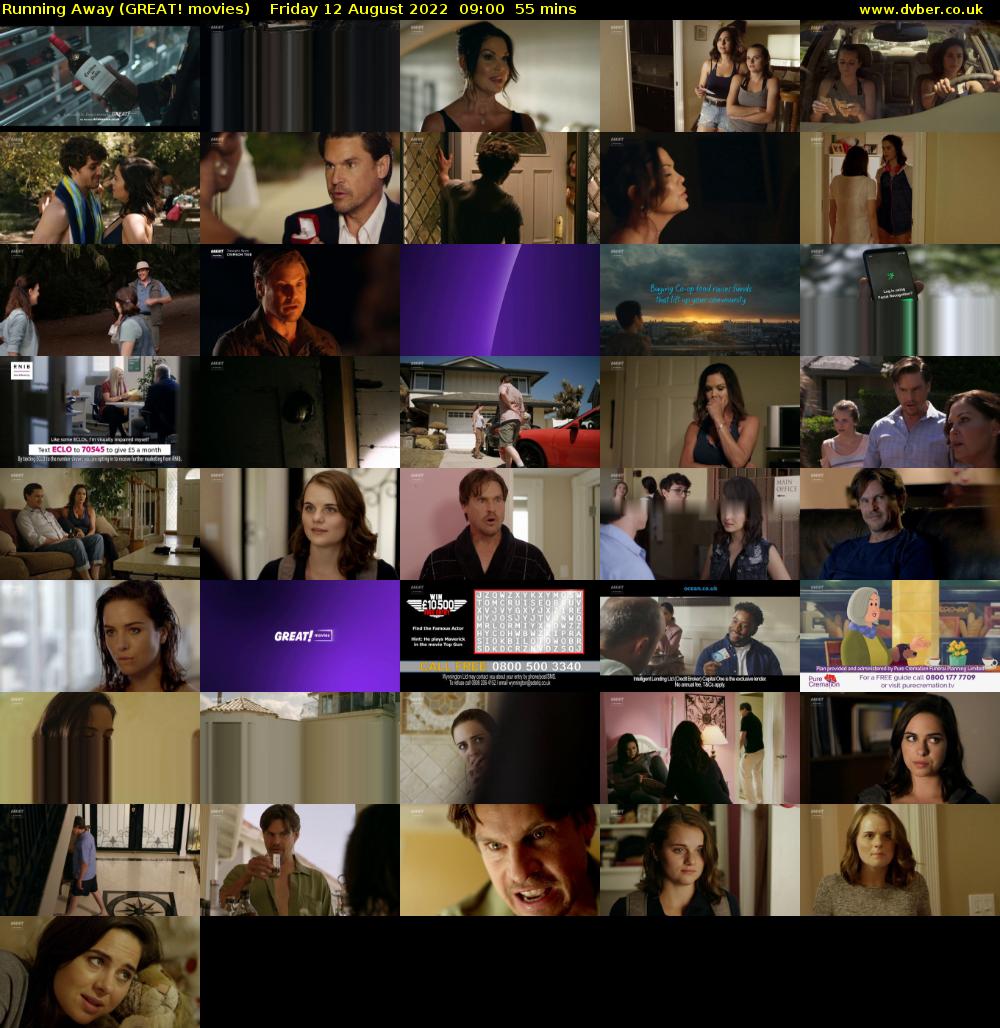 Running Away (GREAT! movies) Friday 12 August 2022 09:00 - 09:55