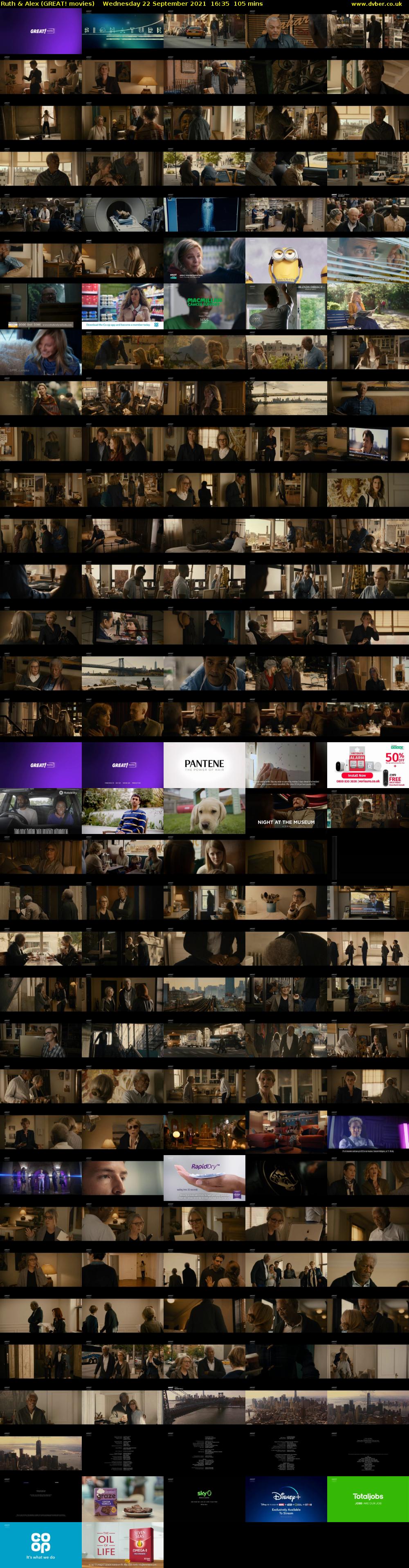 Ruth & Alex (GREAT! movies) Wednesday 22 September 2021 16:35 - 18:20
