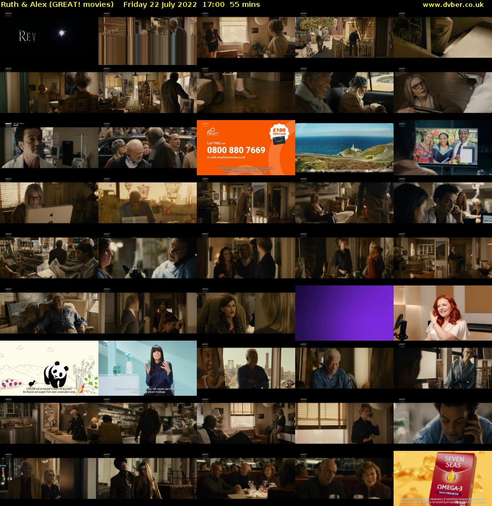 Ruth & Alex (GREAT! movies) Friday 22 July 2022 17:00 - 17:55