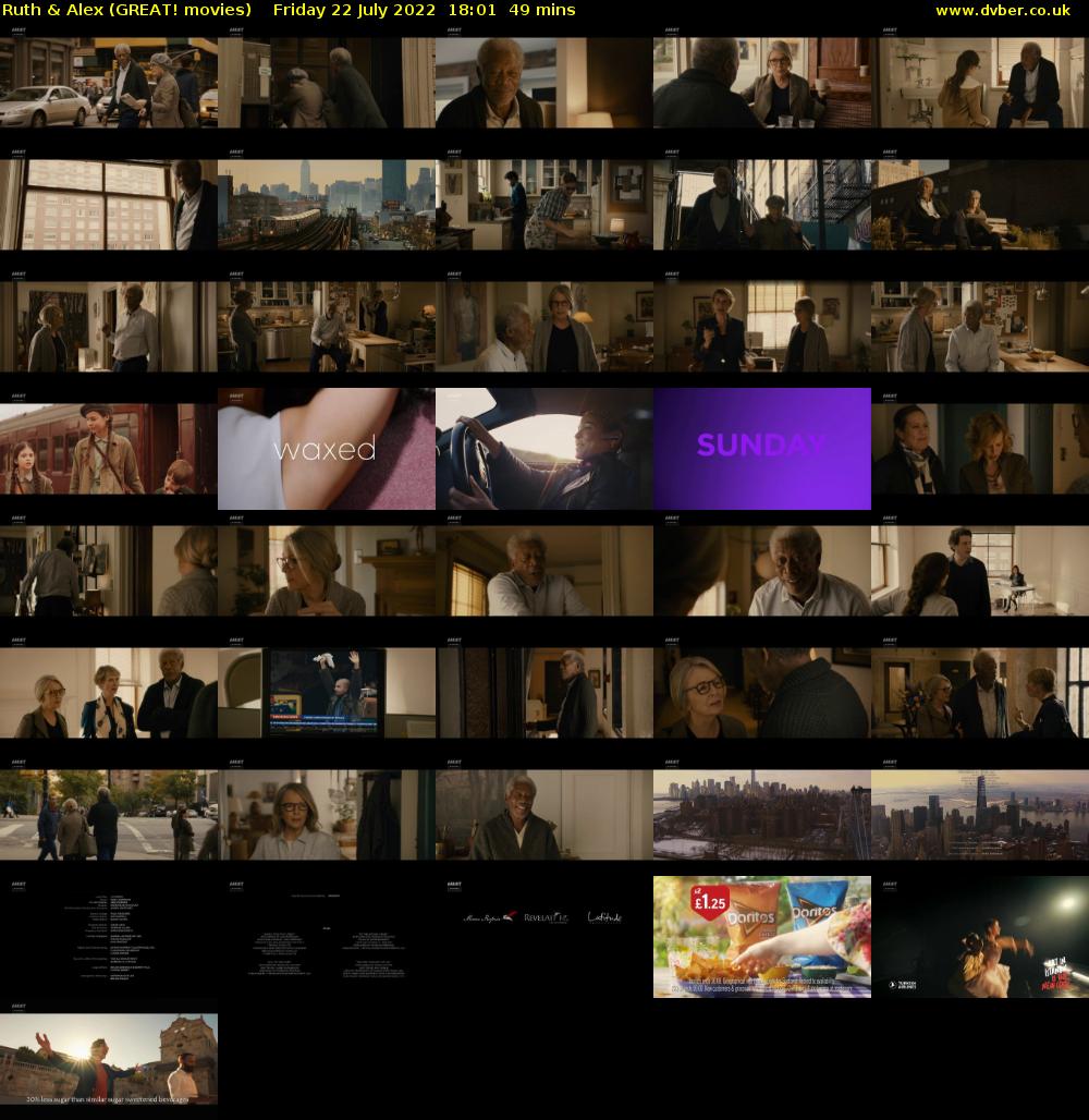 Ruth & Alex (GREAT! movies) Friday 22 July 2022 18:01 - 18:50