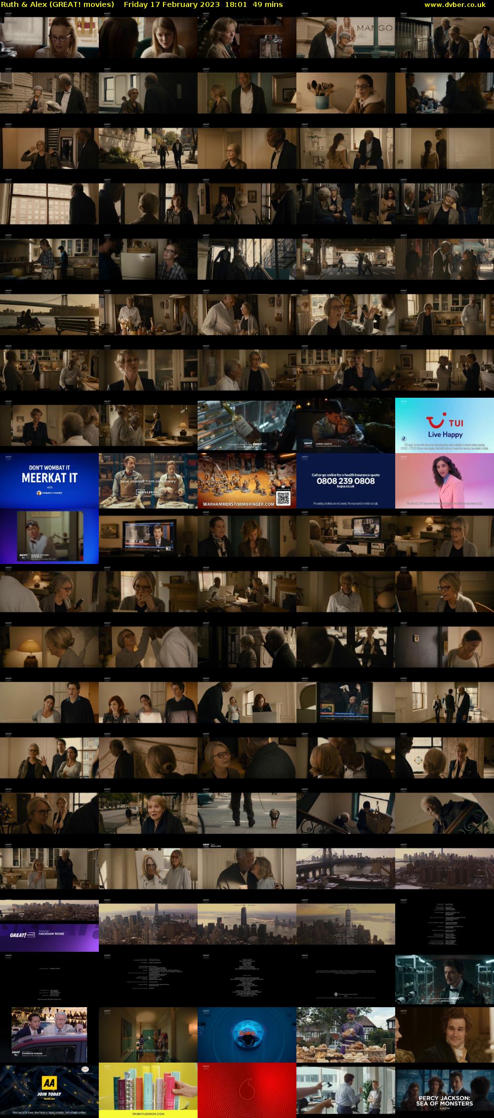 Ruth & Alex (GREAT! movies) Friday 17 February 2023 18:01 - 18:50