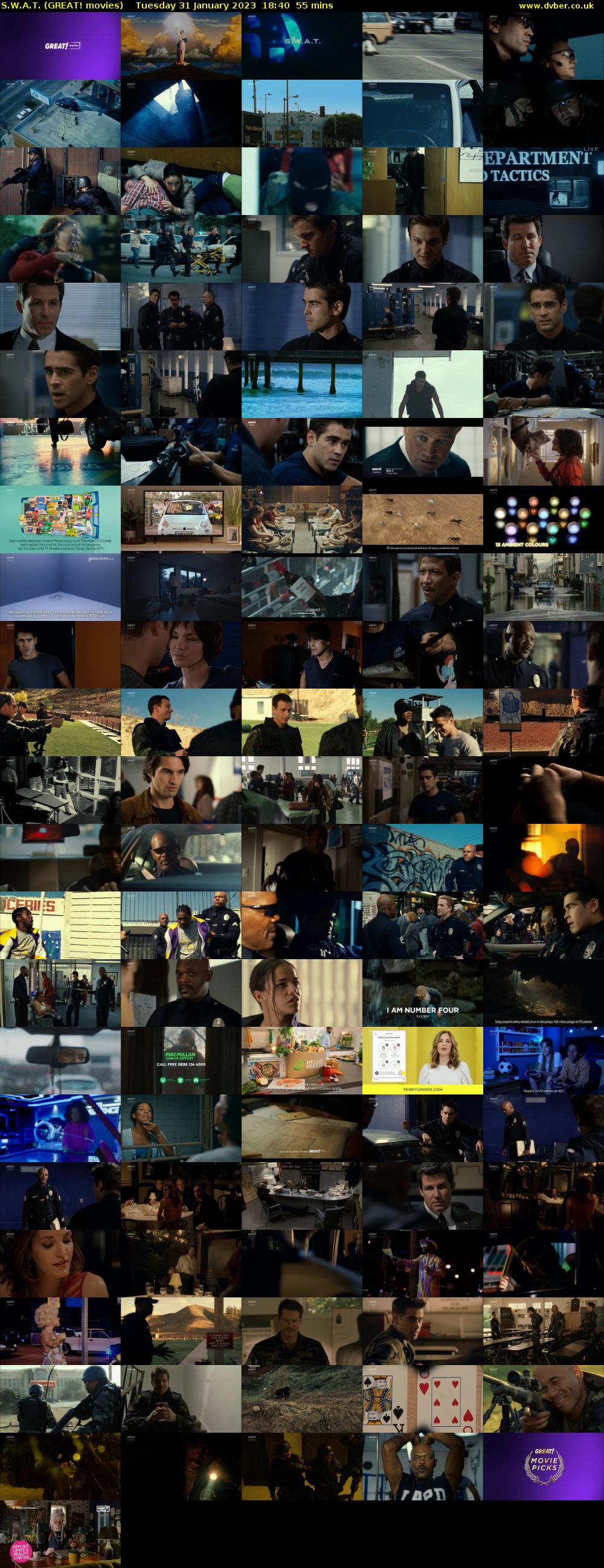 S.W.A.T. (GREAT! movies) Tuesday 31 January 2023 18:40 - 19:35