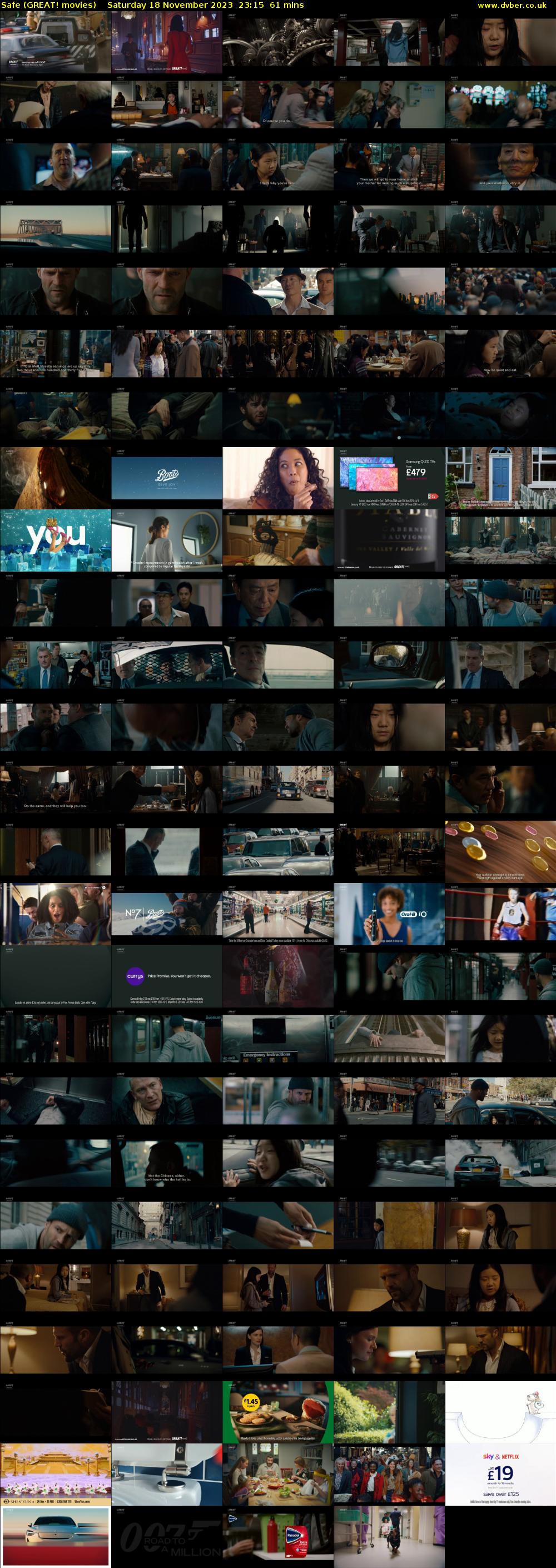 Safe (GREAT! movies) Saturday 18 November 2023 23:15 - 00:16