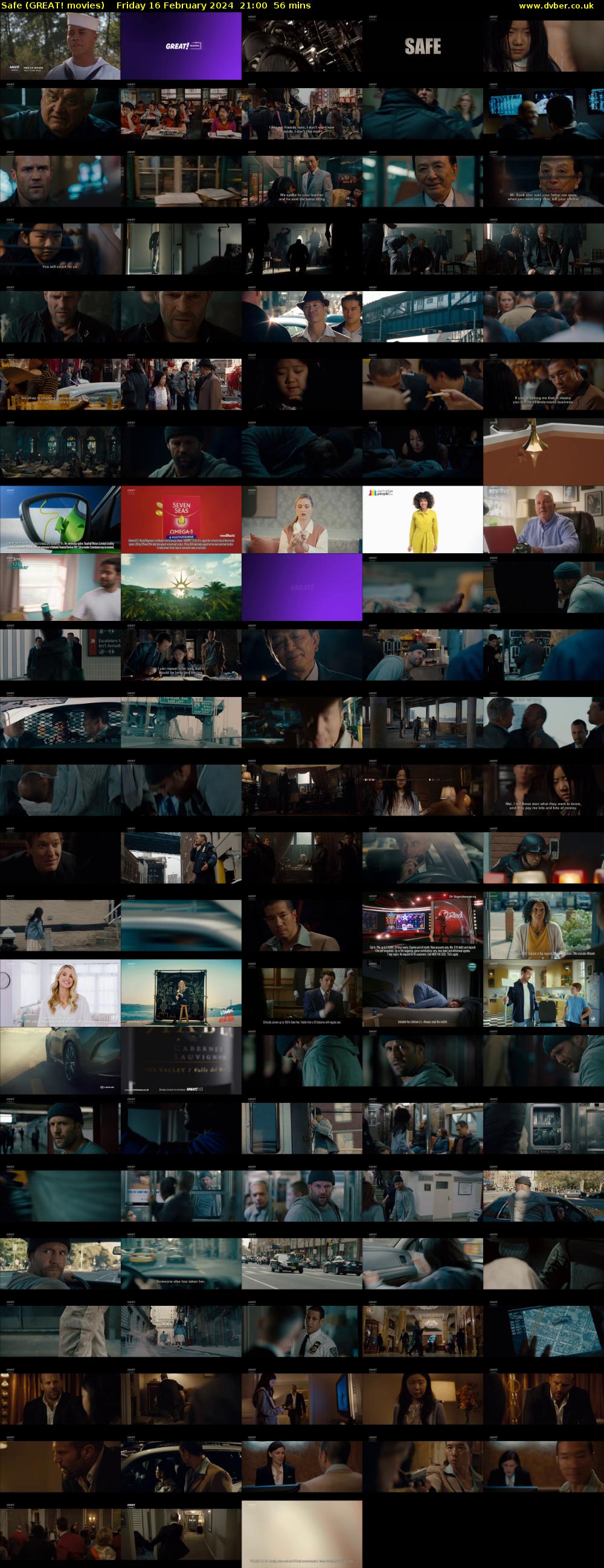 Safe (GREAT! movies) Friday 16 February 2024 21:00 - 21:56