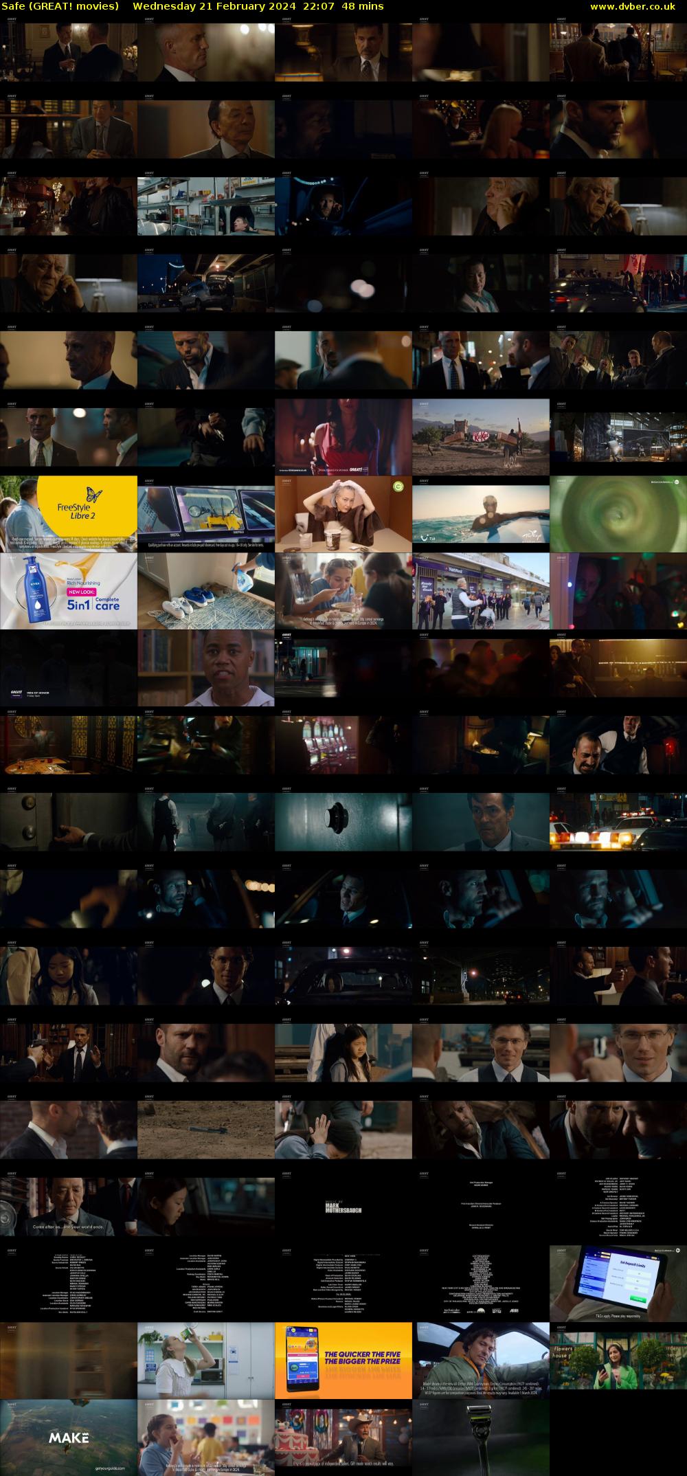 Safe (GREAT! movies) Wednesday 21 February 2024 22:07 - 22:55