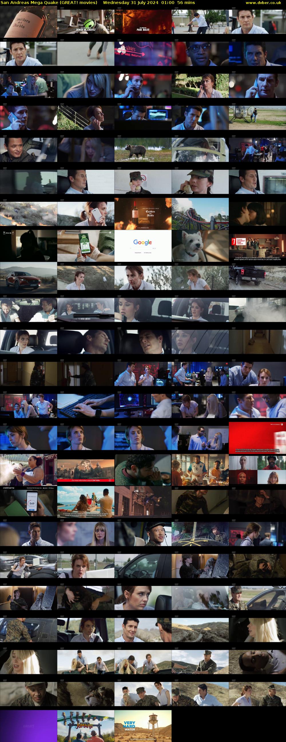 San Andreas Mega Quake (GREAT! movies) Wednesday 31 July 2024 01:00 - 01:56