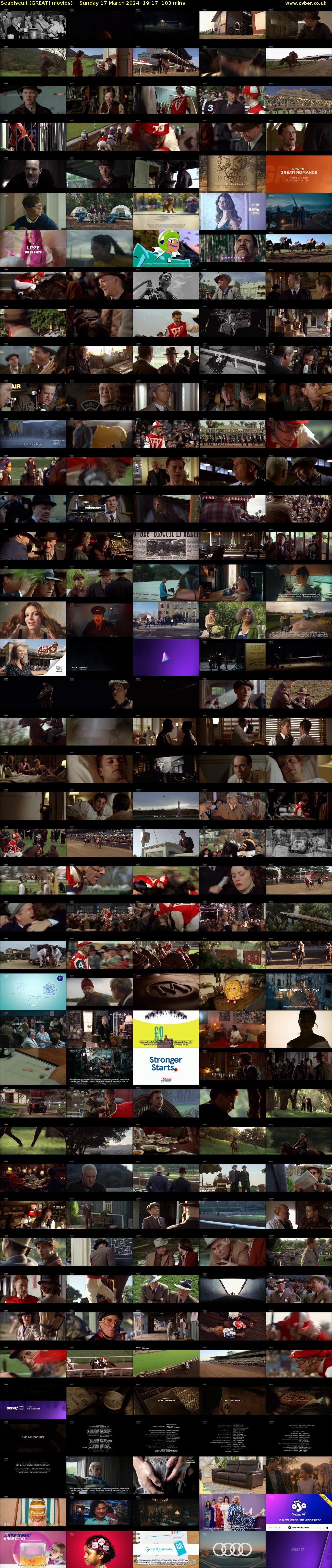 Seabiscuit (GREAT! movies) Sunday 17 March 2024 19:17 - 21:00