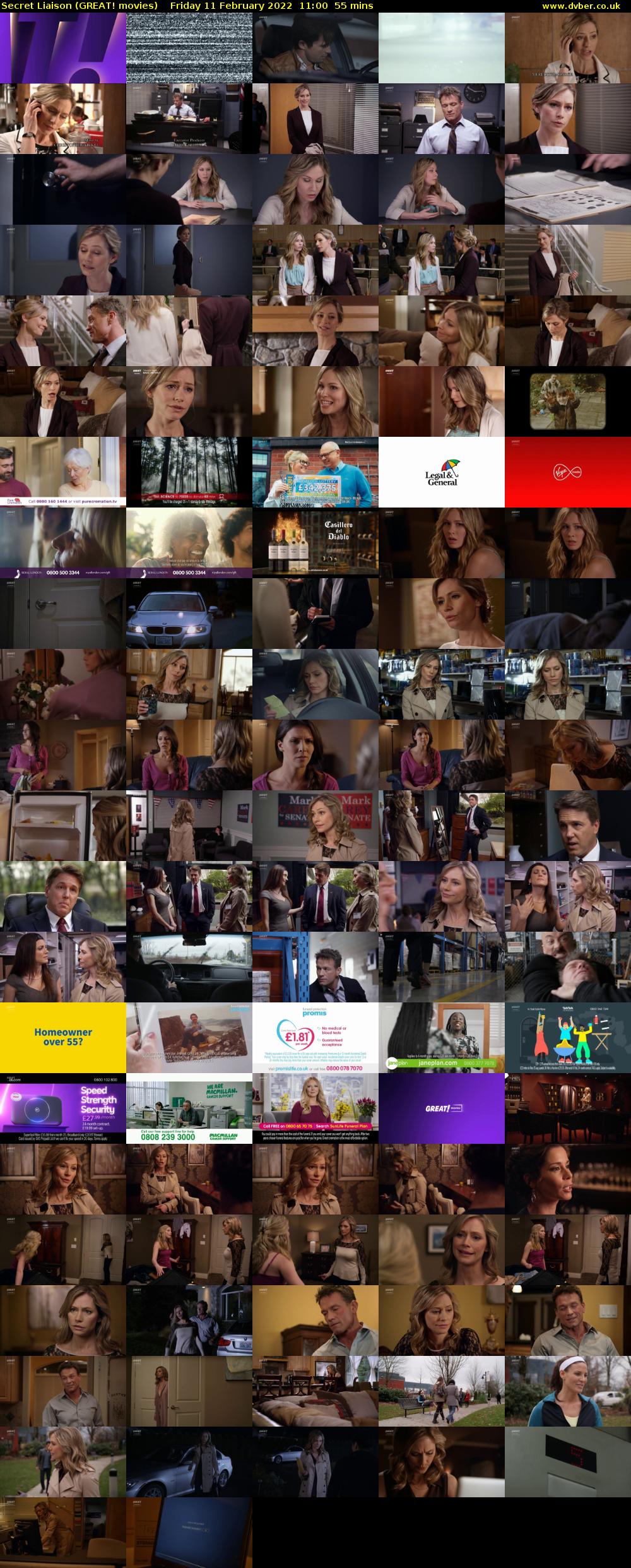 Secret Liaison (GREAT! movies) Friday 11 February 2022 11:00 - 11:55