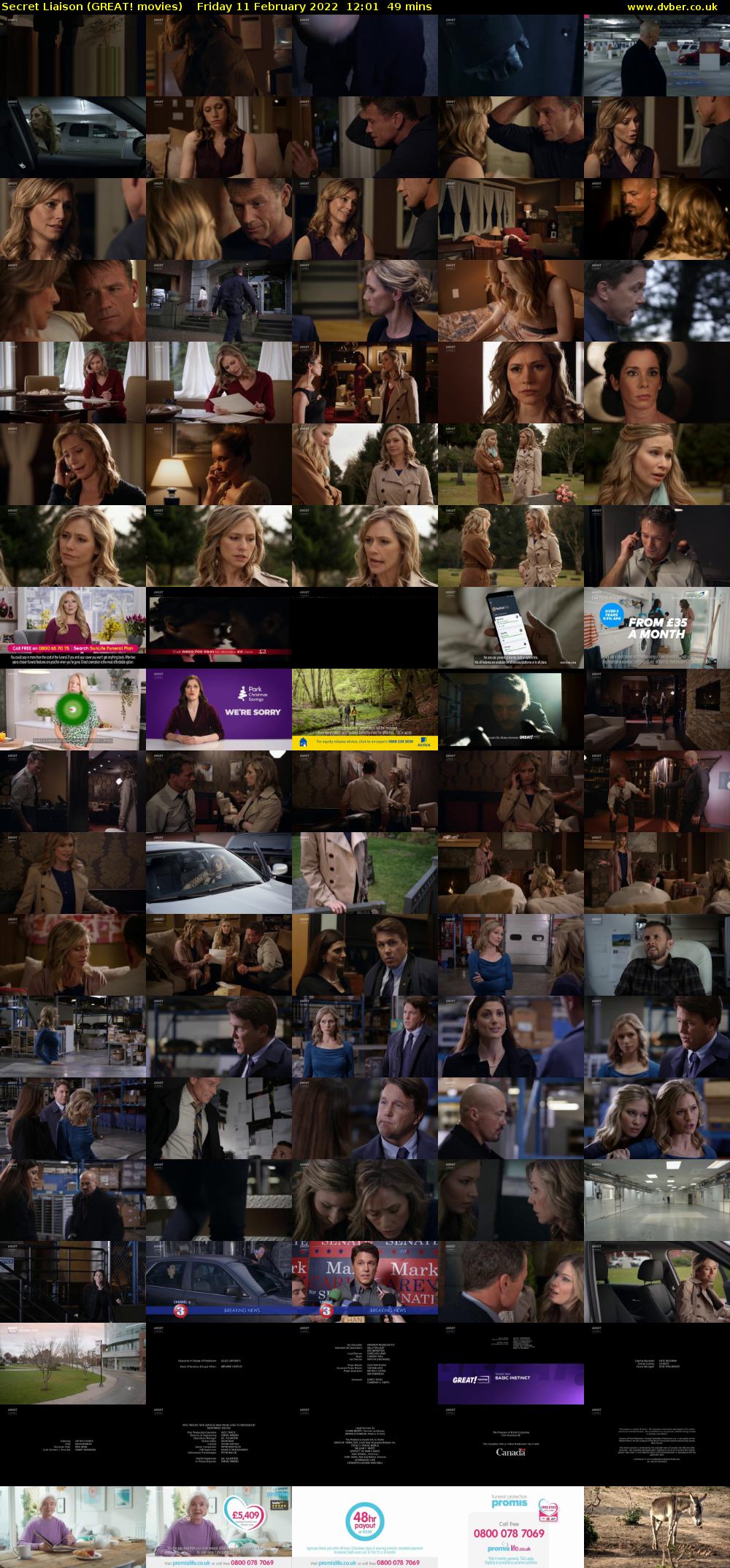 Secret Liaison (GREAT! movies) Friday 11 February 2022 12:01 - 12:50