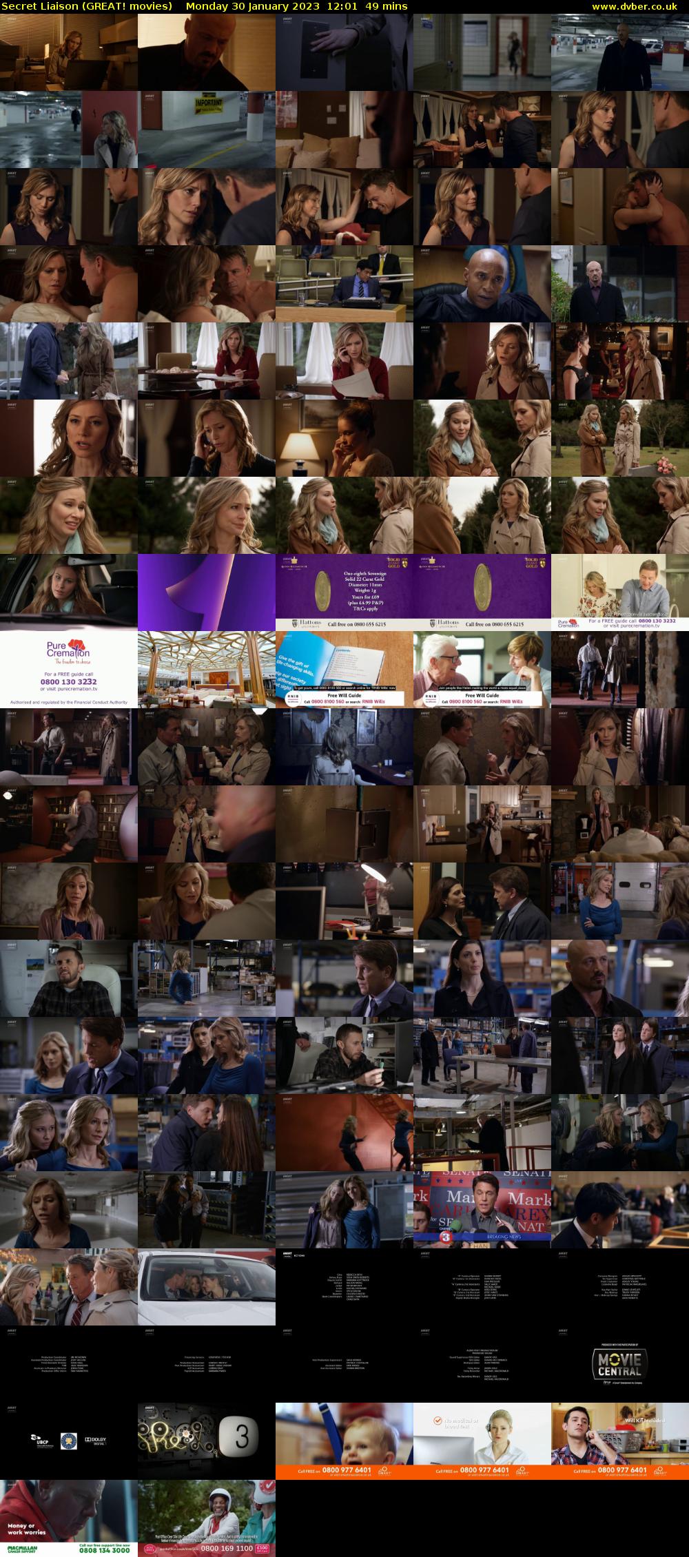 Secret Liaison (GREAT! movies) Monday 30 January 2023 12:01 - 12:50