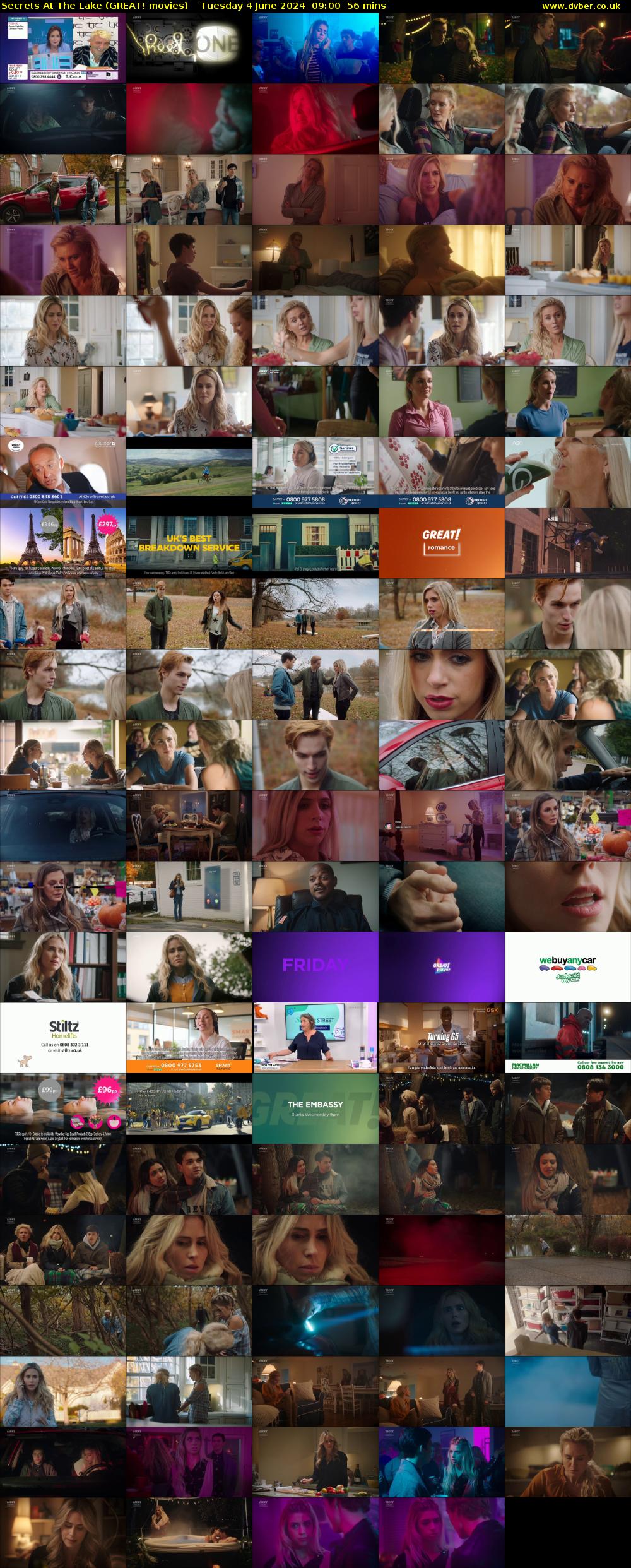 Secrets At The Lake (GREAT! movies) Tuesday 4 June 2024 09:00 - 09:56