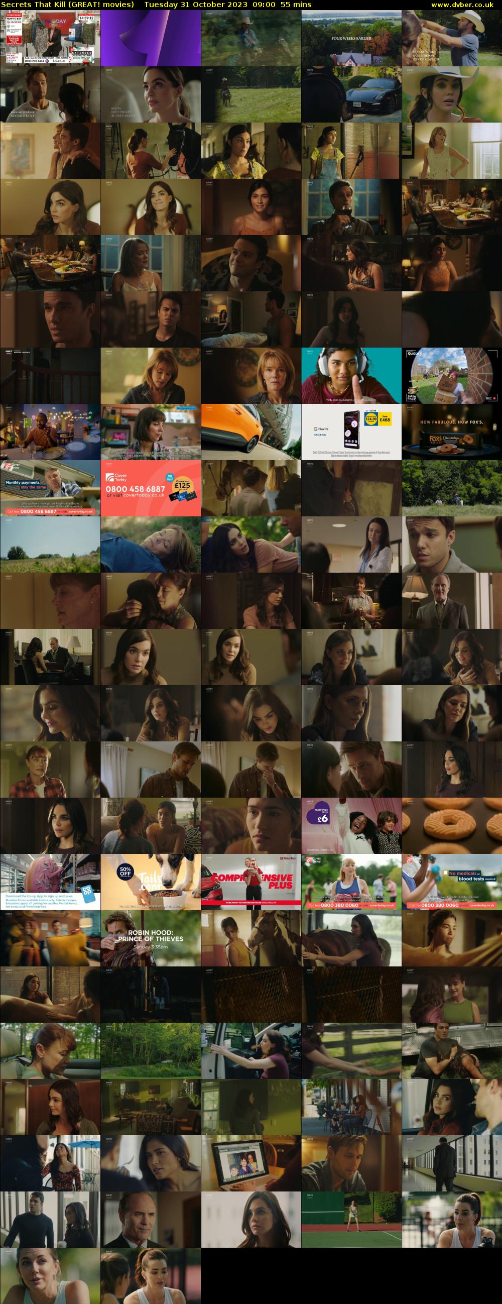 Secrets That Kill (GREAT! movies) Tuesday 31 October 2023 09:00 - 09:55